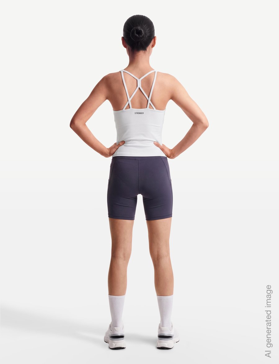 STRONGER - Signature Strappy Tank - tank tops - bright white - 4