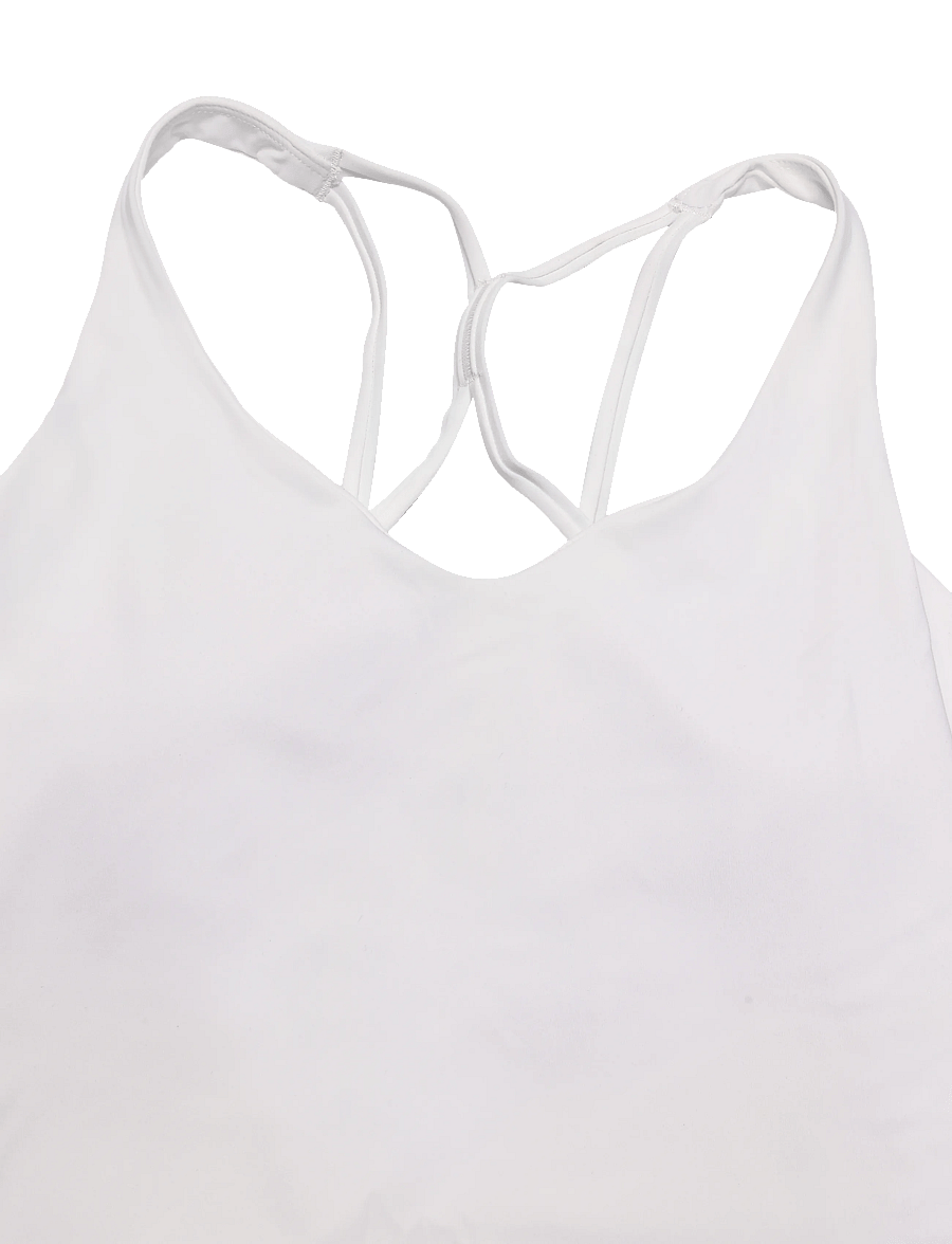 STRONGER - Signature Strappy Tank - linnen - bright white - 2