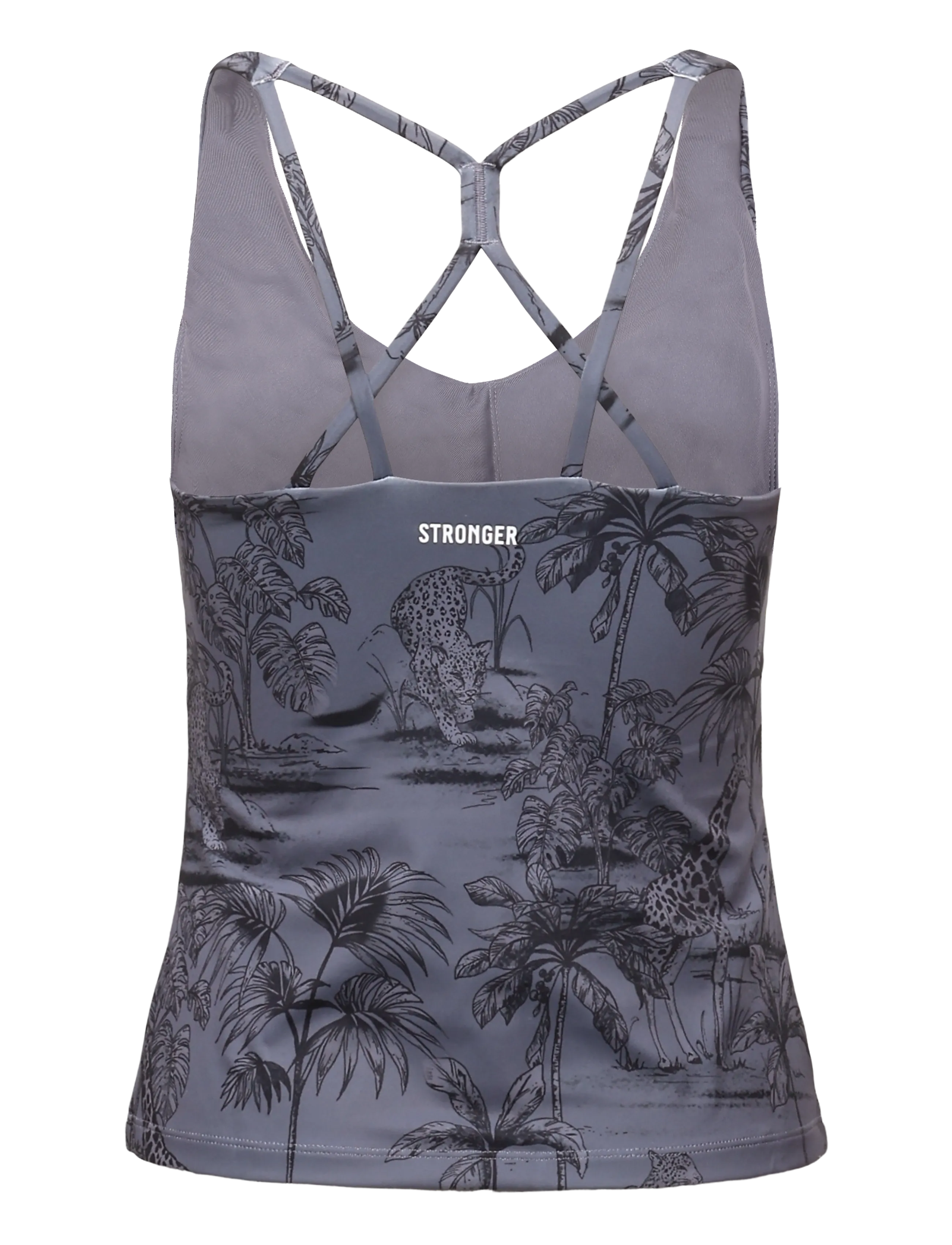 STRONGER - Signature Strappy Tank - tank tops - dark toile print - 1