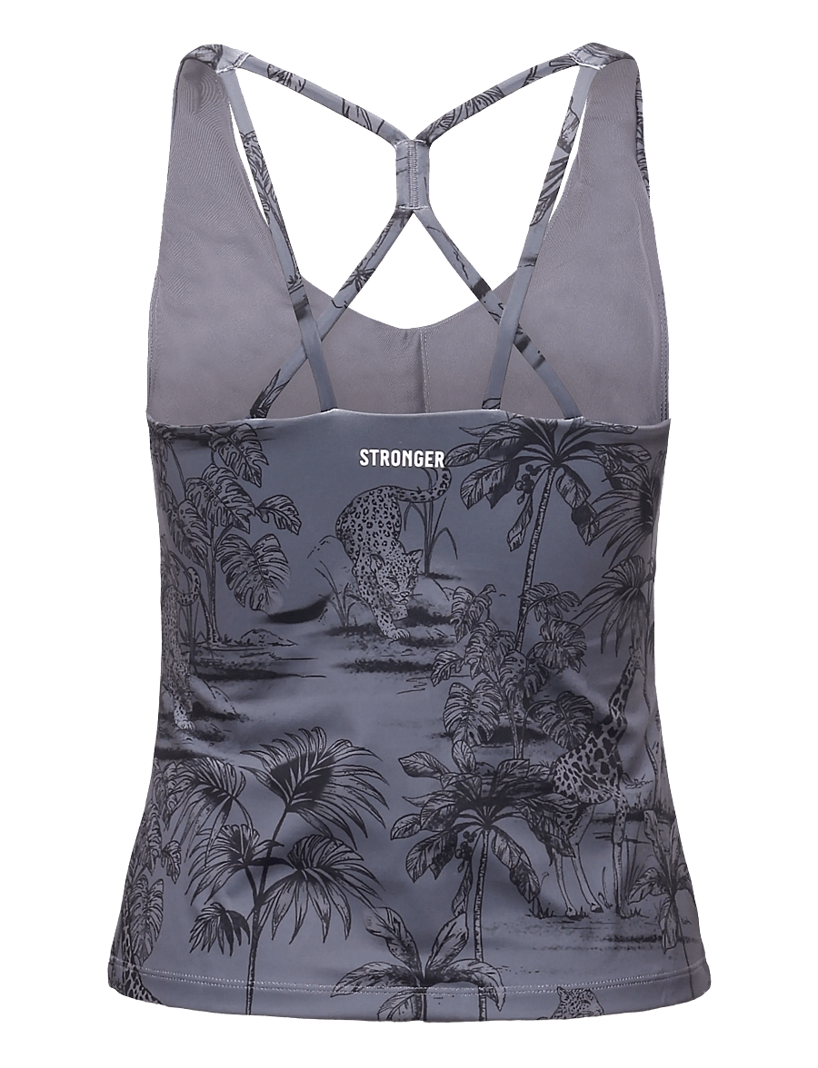 STRONGER - Signature Strappy Tank - tank tops - dark toile print - 1