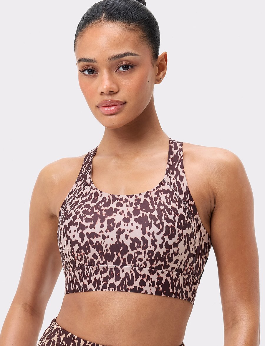STRONGER - Bounce Sports Bra - spordi-rinnahoidjad - leo rush print - 0