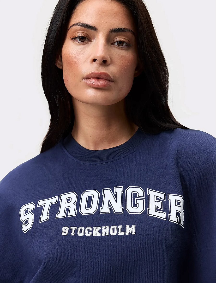 STRONGER - Essential Sweatshirt - swetry - navy blazer - 4
