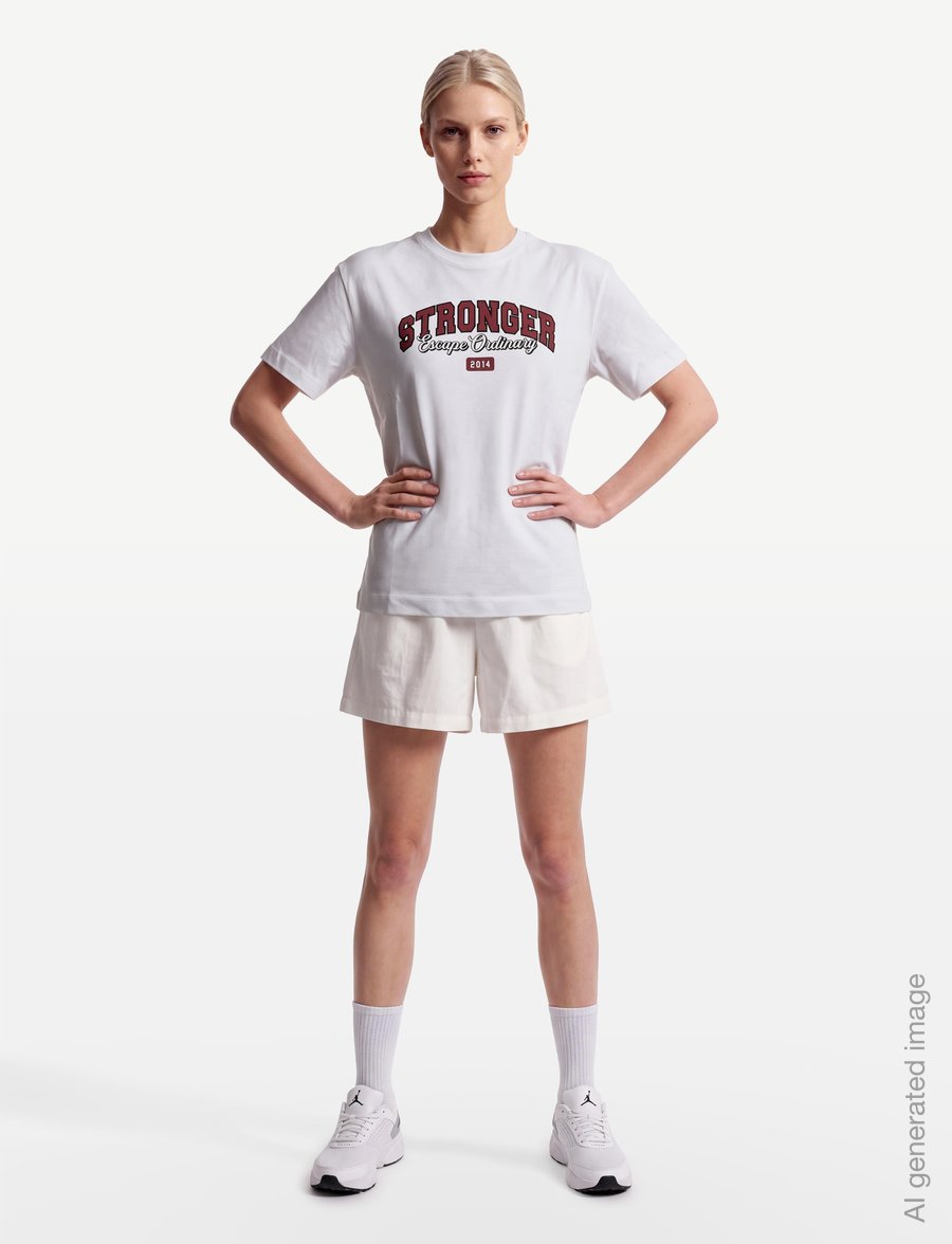 STRONGER - Essential T-shirt - t-shirts - bright white - 0