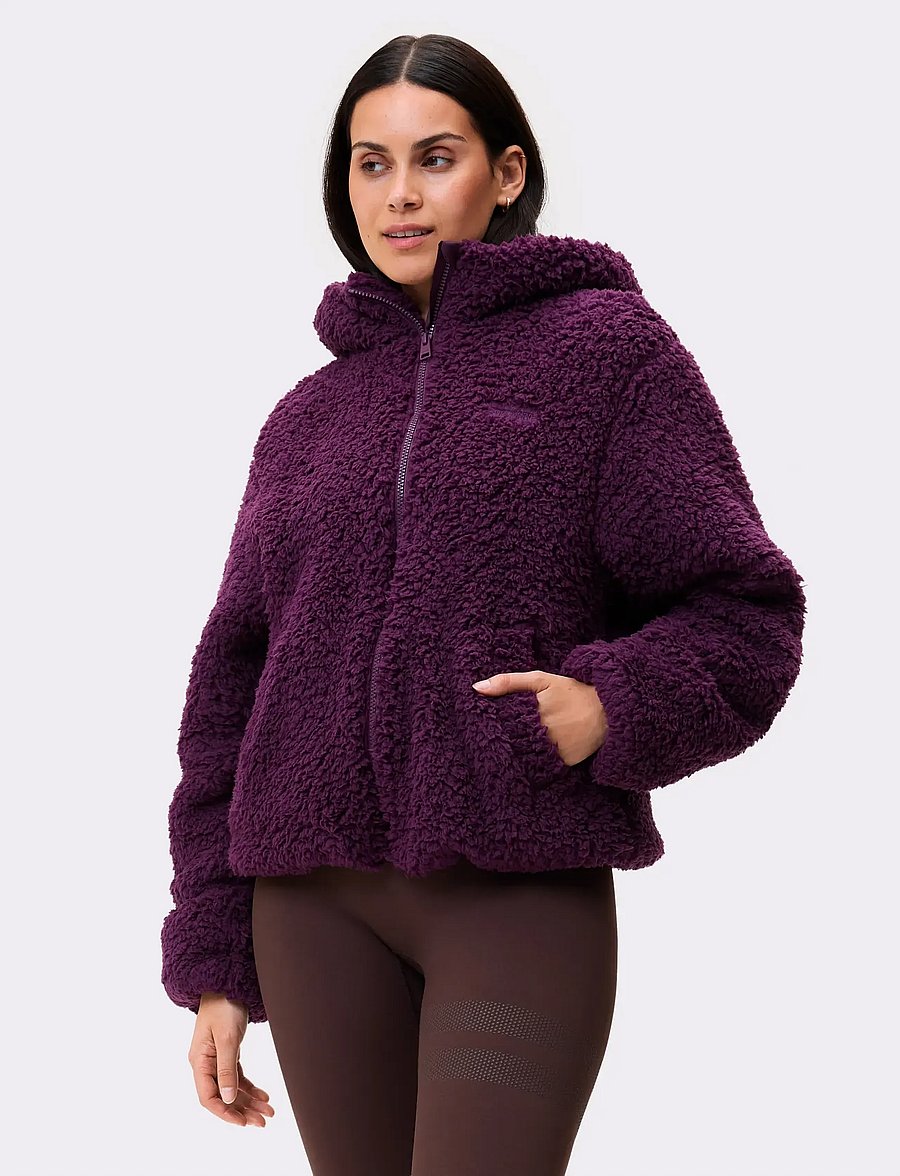 STRONGER - Hooded Pile Jacket - sportsjakker - dark purple - 3