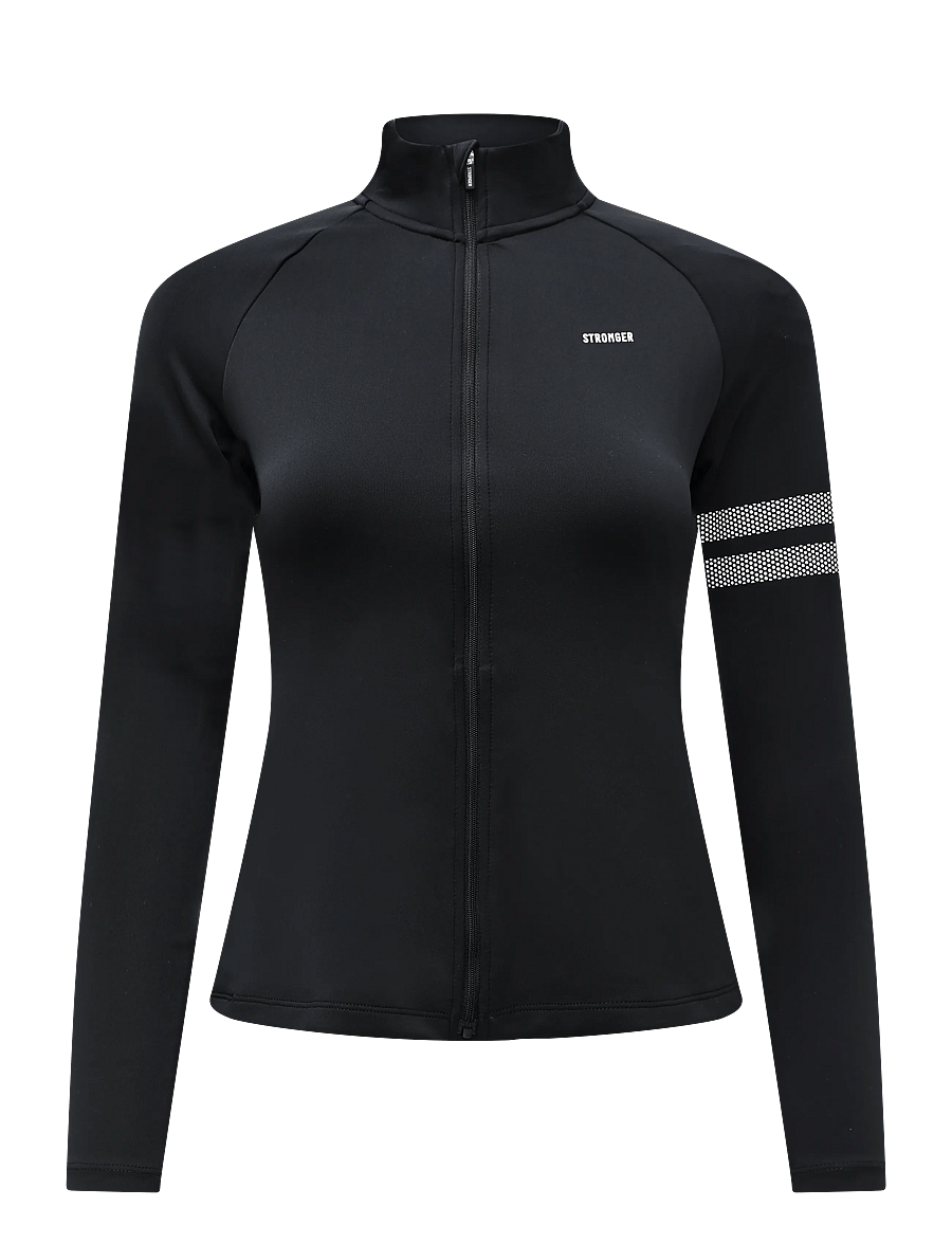 STRONGER - Signature Zip Jacket - treniruočių striukės - black - 1