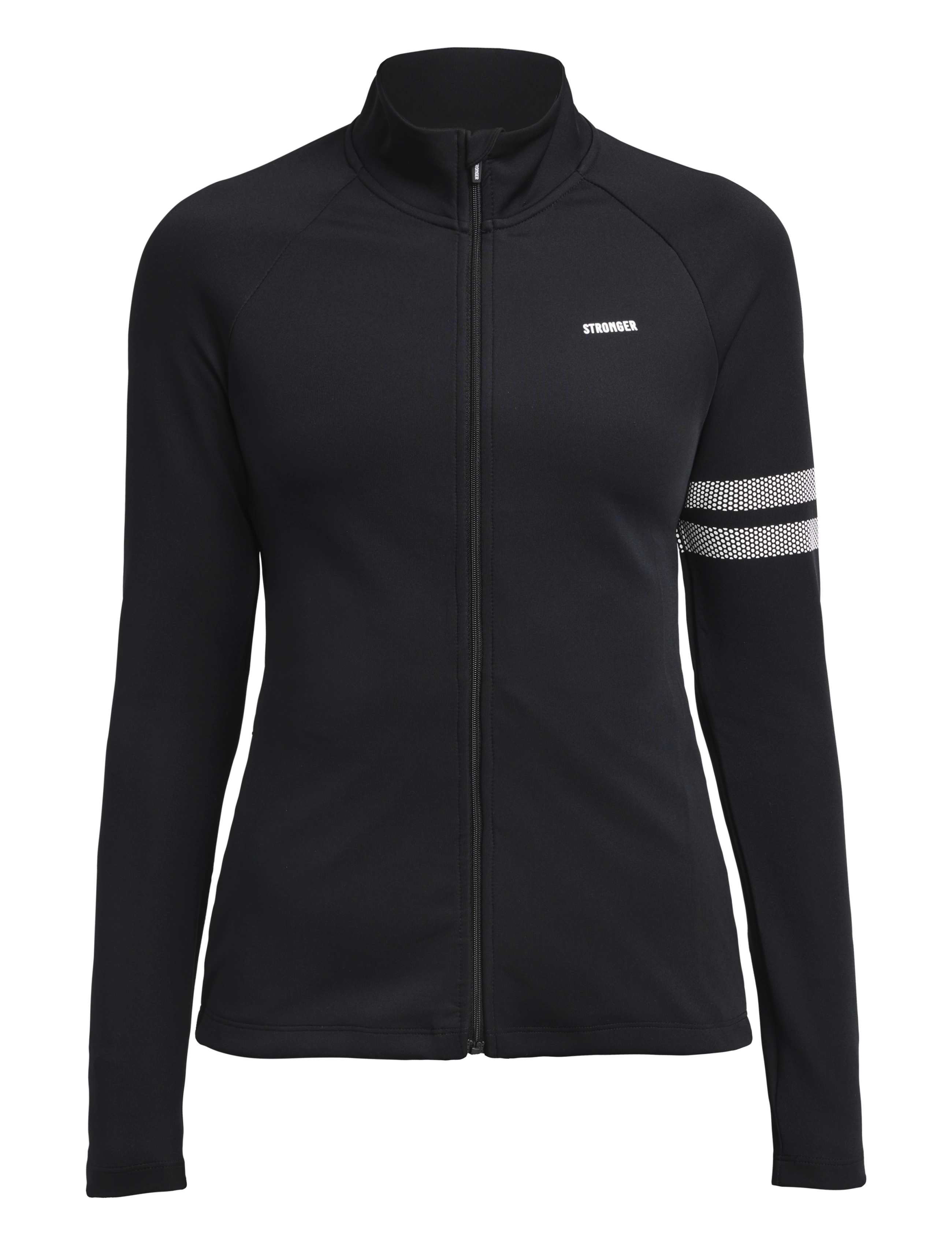 STRONGER Signature Zip Jacket - Spordijoped - BLACK / black