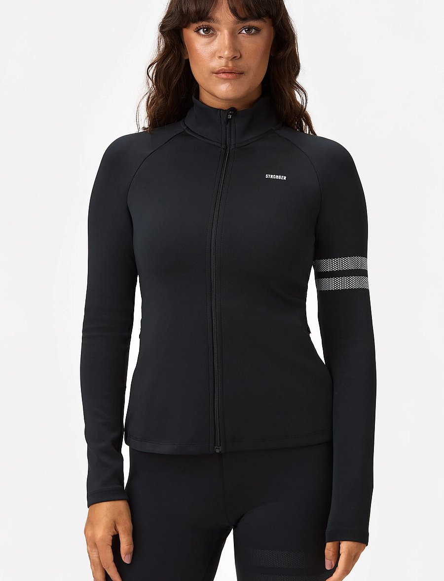 STRONGER - Signature Zip Jacket - spordijakid - black - 4
