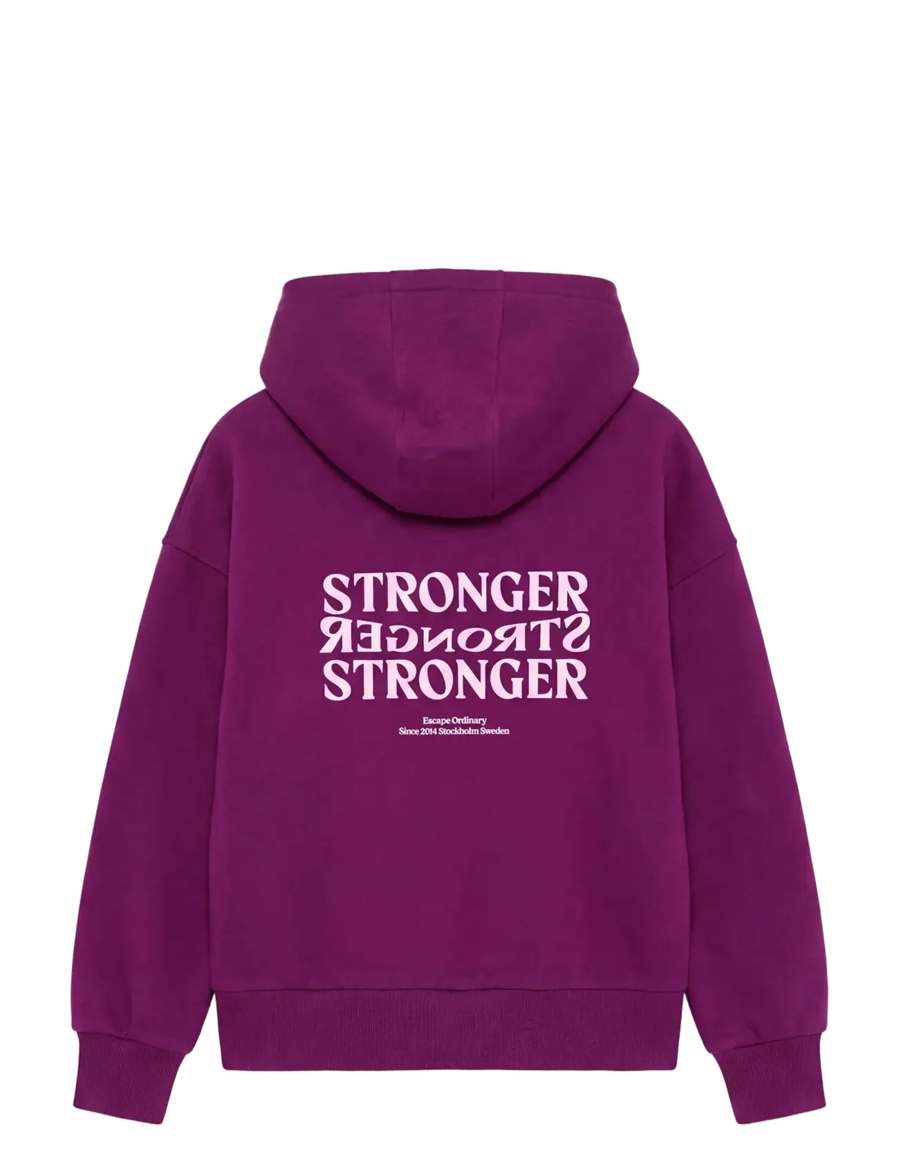 STRONGER - Relaxed Full Zip Hoodie - overdele - aubergine purple - 2