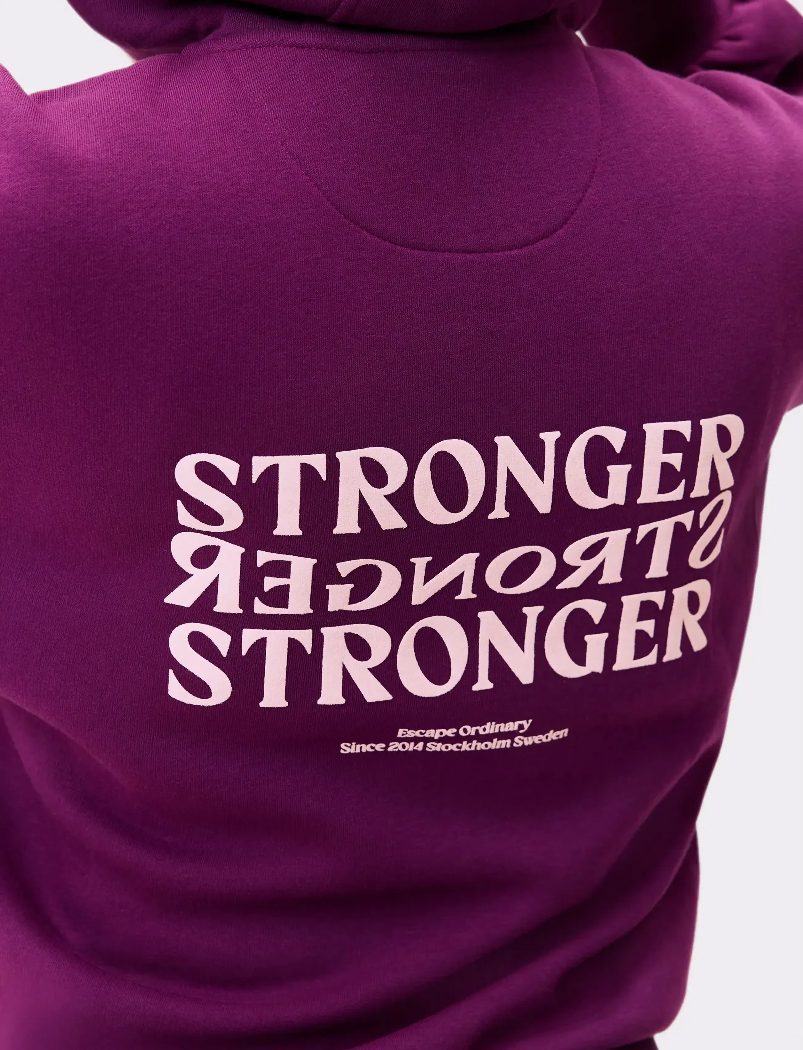STRONGER - Relaxed Full Zip Hoodie - overdele - aubergine purple - 5