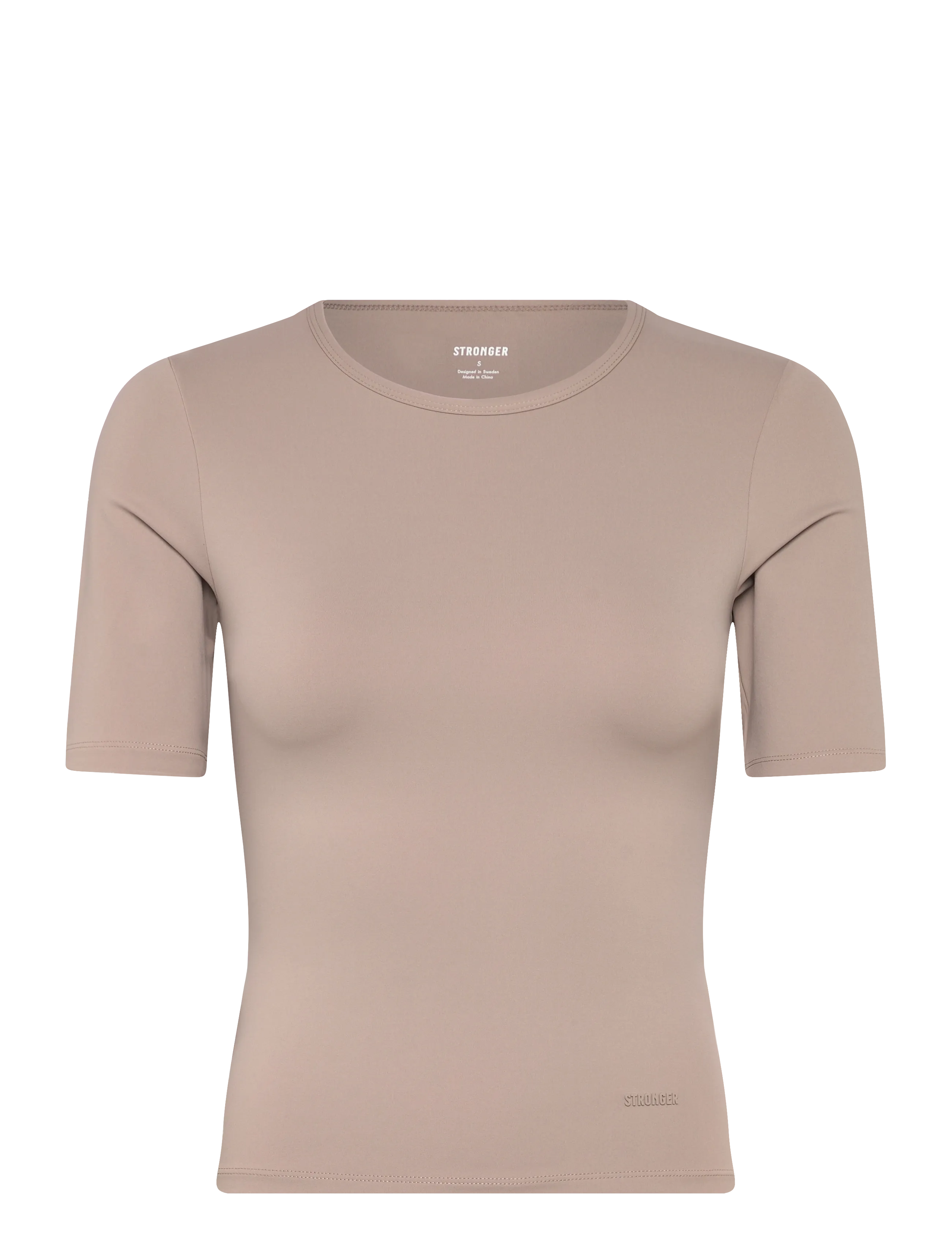 STRONGER Soft T-shirt - Yoga & Pilates - CINDER / beige