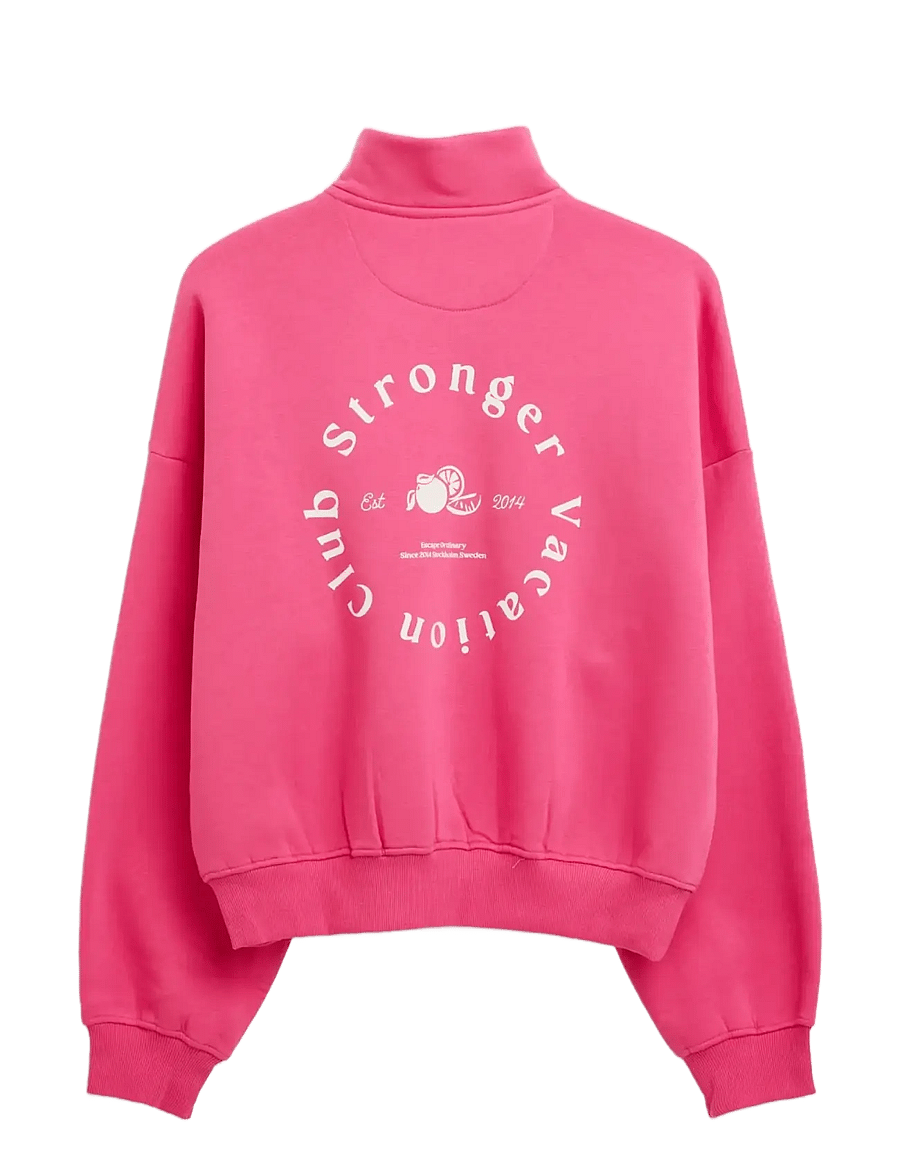 STRONGER - Half Zip Sweatshirt - sweatshirts - fandango pink - 2