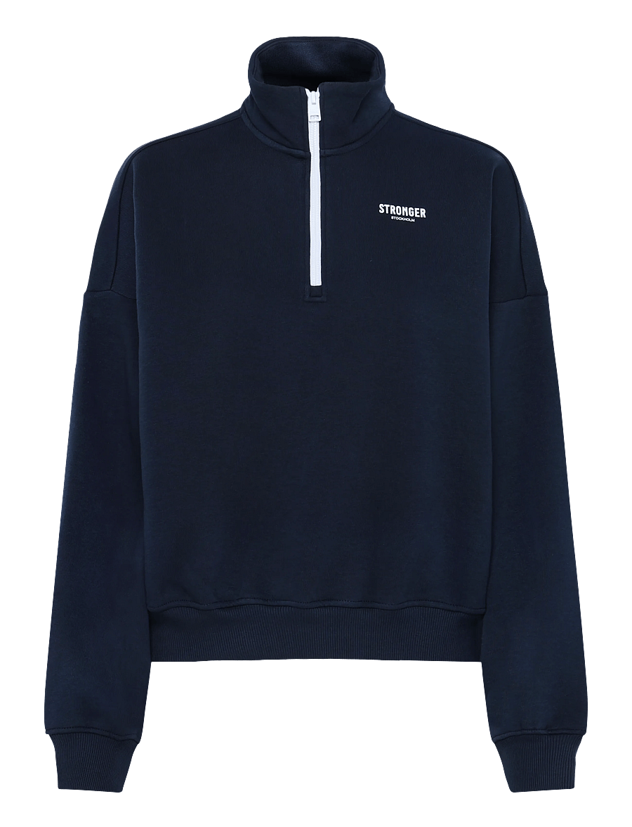 STRONGER - Half Zip Sweatshirt - sweatshirts - navy blazer - 0