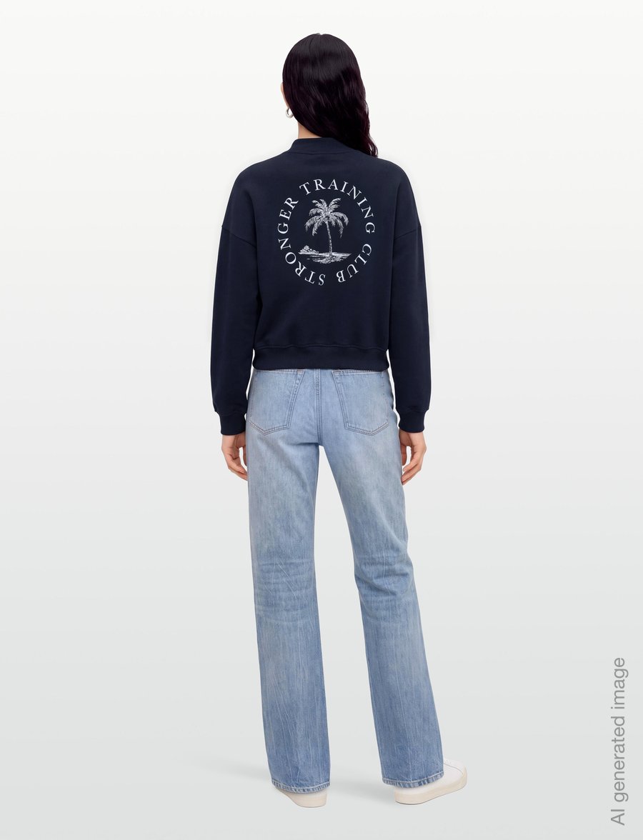 STRONGER - Half Zip Sweatshirt - sweatshirts - navy blazer - 4