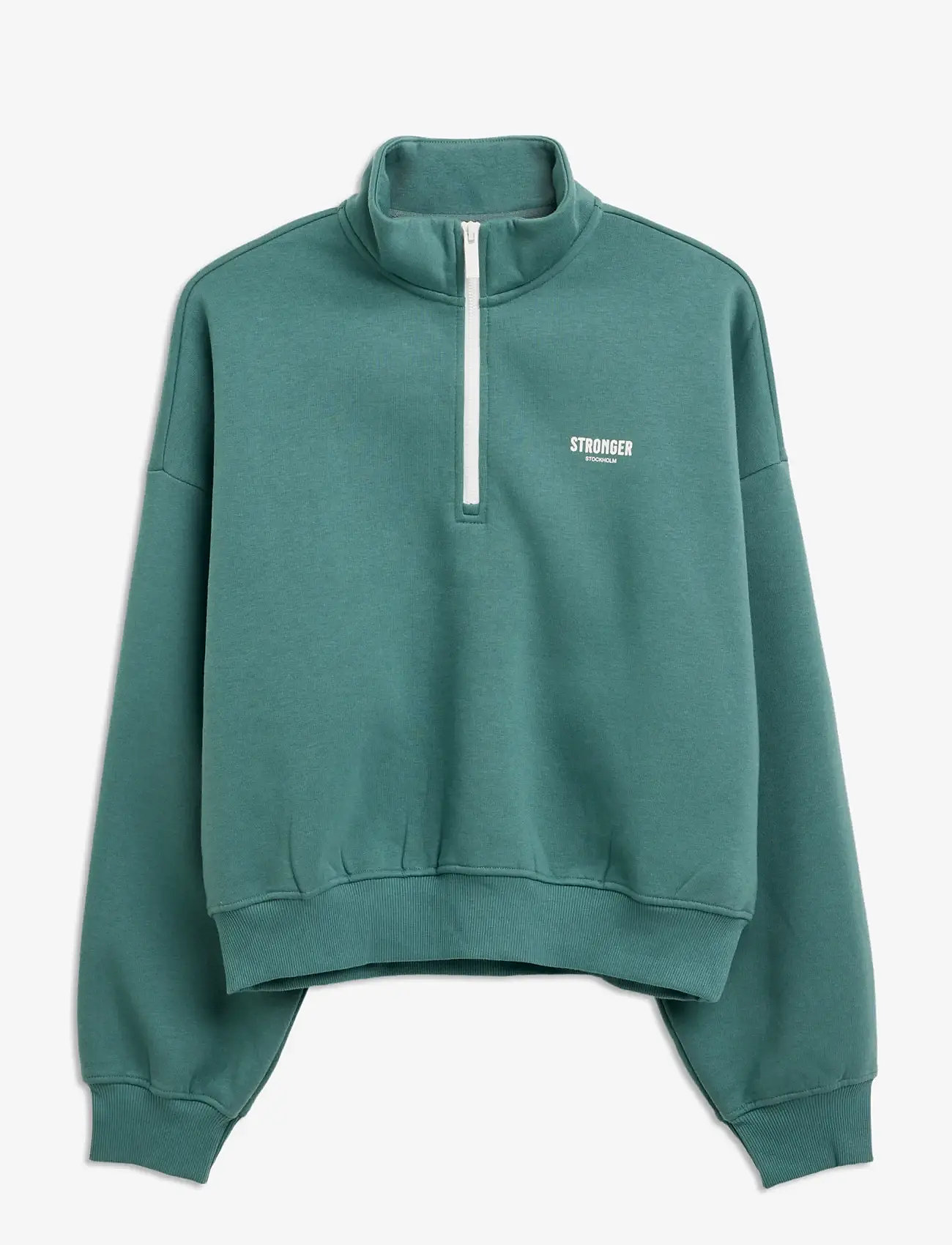 STRONGER - Half Zip Sweatshirt - sweatshirts - silver pine - 0
