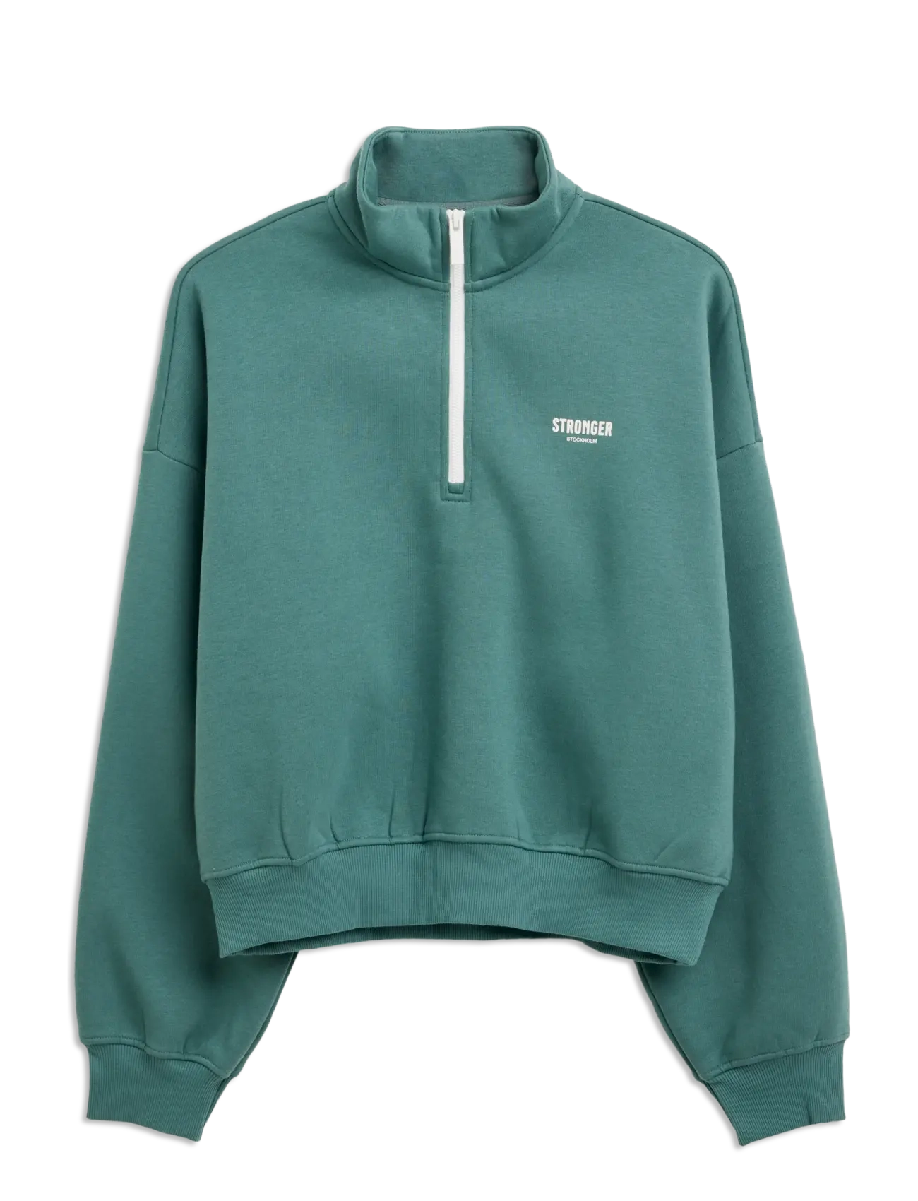STRONGER Half Zip Sweatshirt - Kleidung - SILVER PINE / green