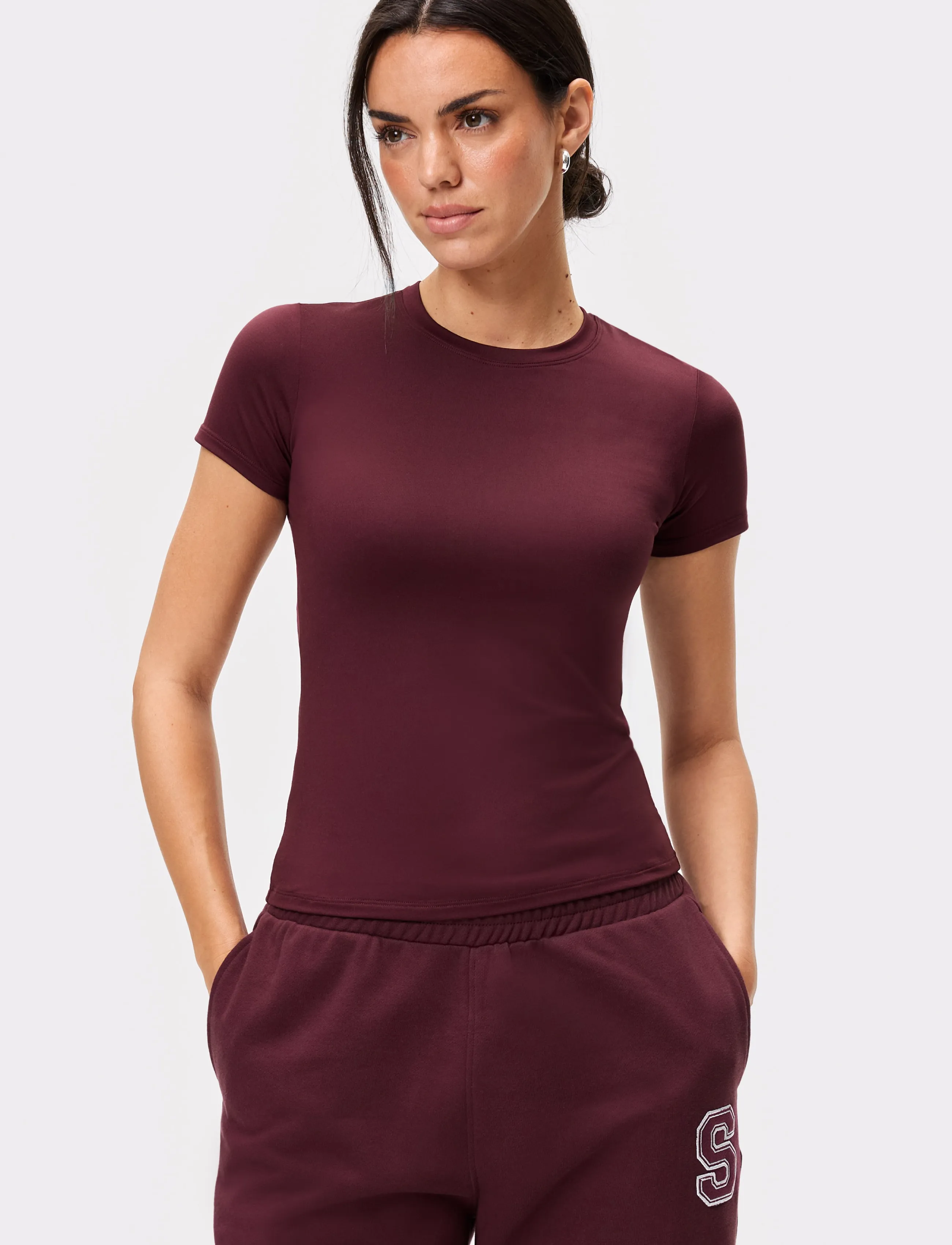 STRONGER The One T-shirt - STRONGER - PORT ROYALE / burgundy