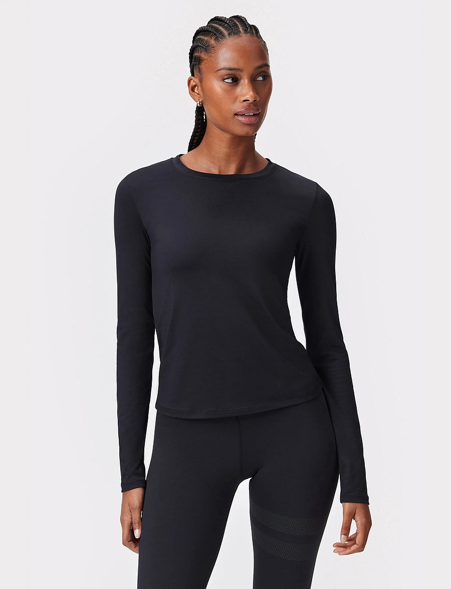 STRONGER - The One Long Sleeve - pikkade varrukatega alussärgid - black - 0