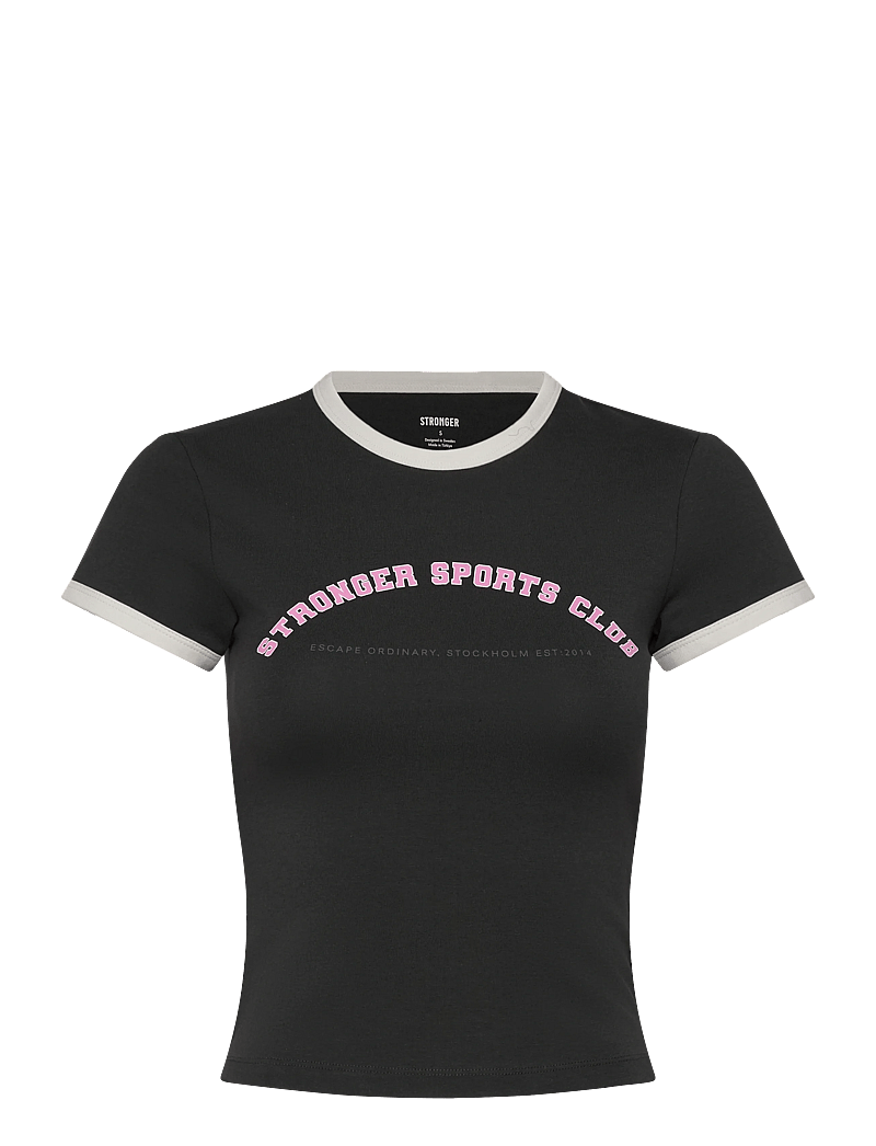 STRONGER - Logo Baby Tee - crop-tops - bristol black - 0