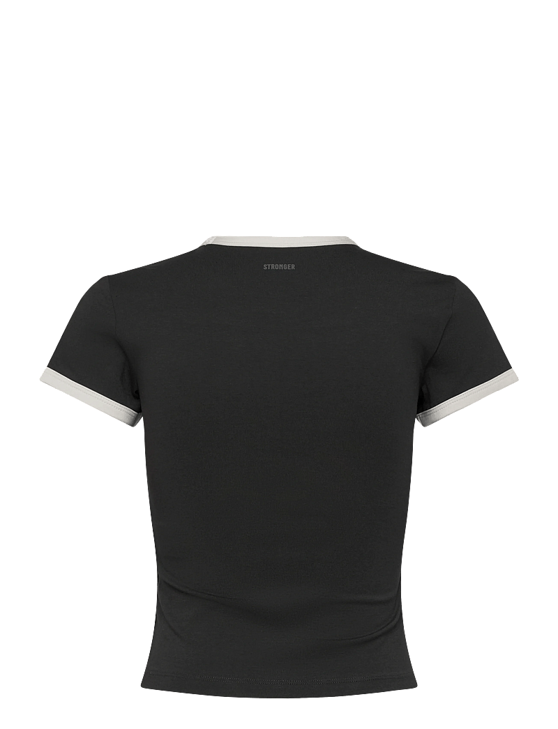 STRONGER - Logo Baby Tee - crop-tops - bristol black - 1