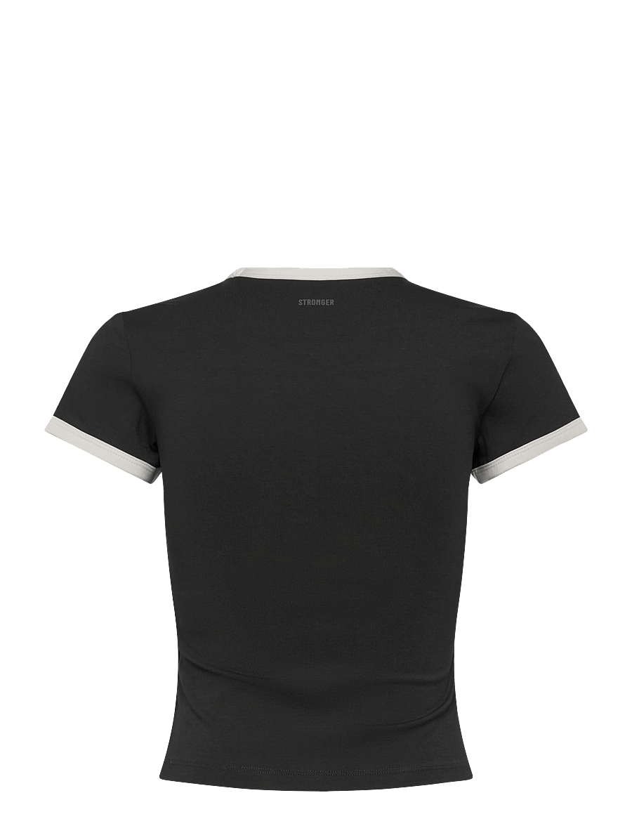 STRONGER - Logo Baby Tee - crop tops - bristol black - 1