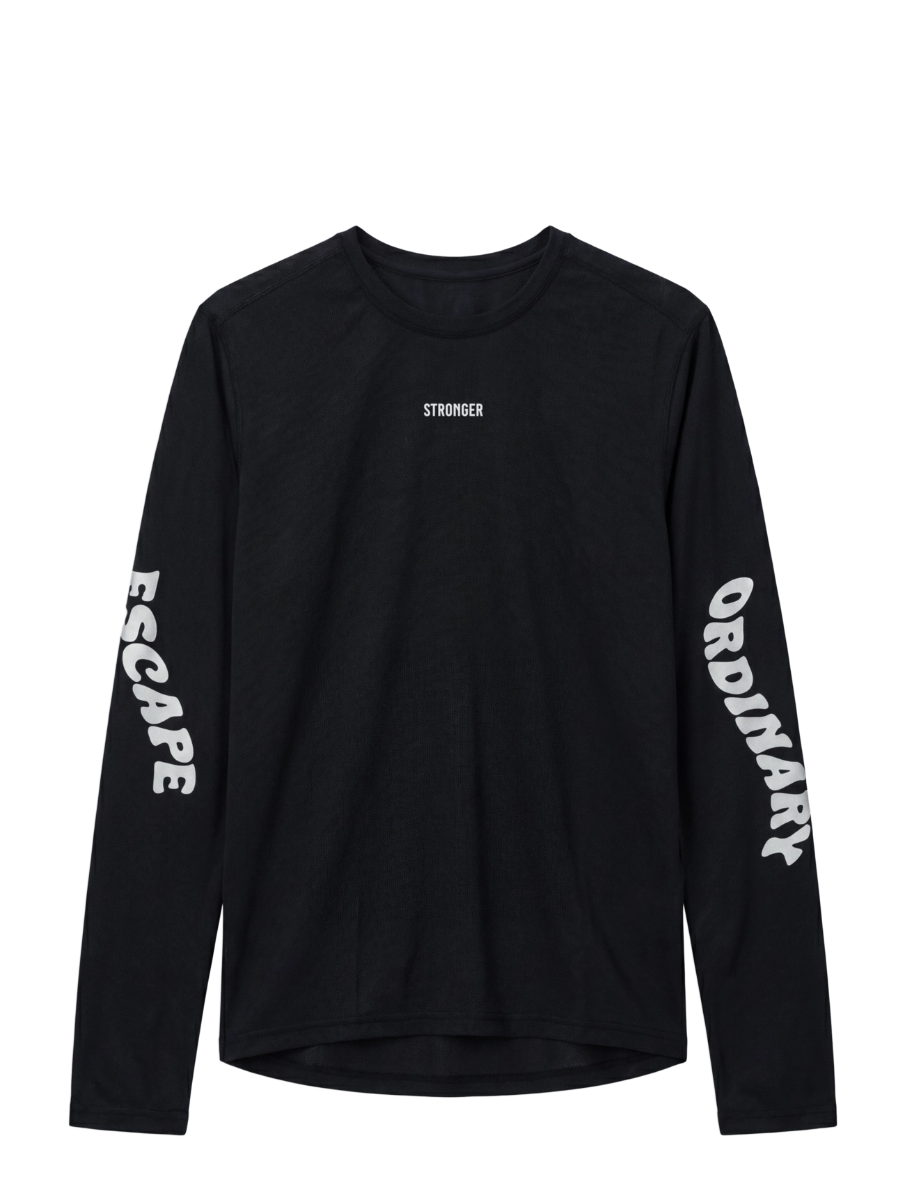 STRONGER - Mesh Running Long Sleeve - langarmshirts - black - 1