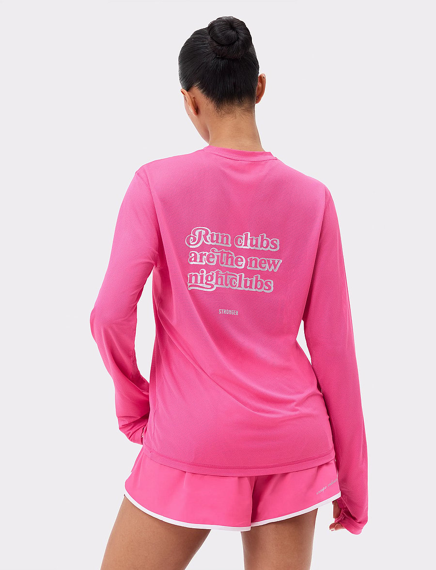 STRONGER - Mesh Running Long Sleeve - longsleeved tops - fandango pink - 3