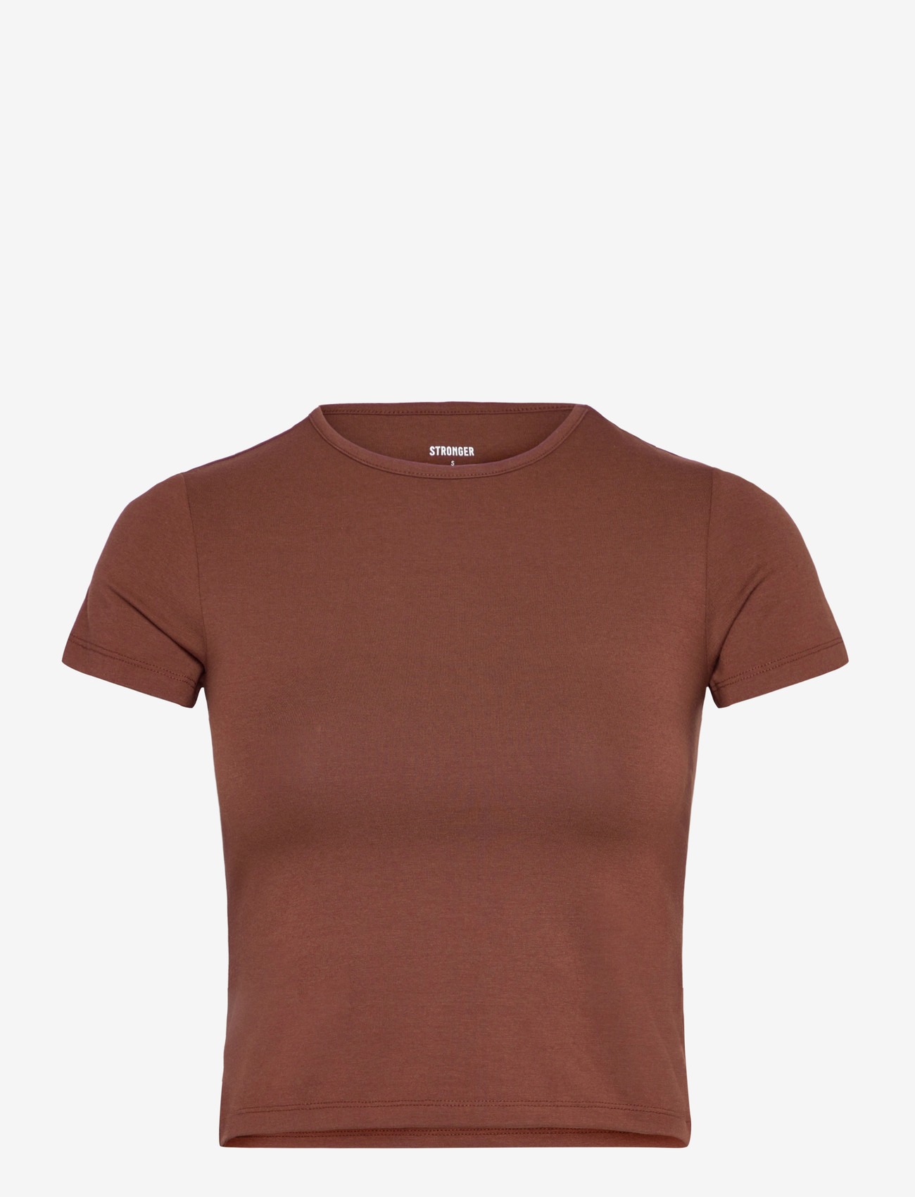 STRONGER - Jersey Crew Neck T-shirt - t-shirts - cappuccino - 0