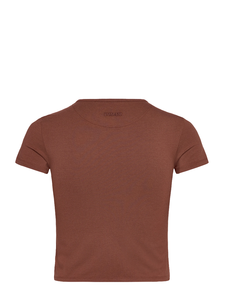 STRONGER - Jersey Crew Neck T-shirt - t-shirts - cappuccino - 1