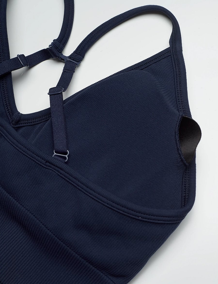 STRONGER - Seamless Ribbed Strap Sports Bra - sports-bh - navy blazer - 3