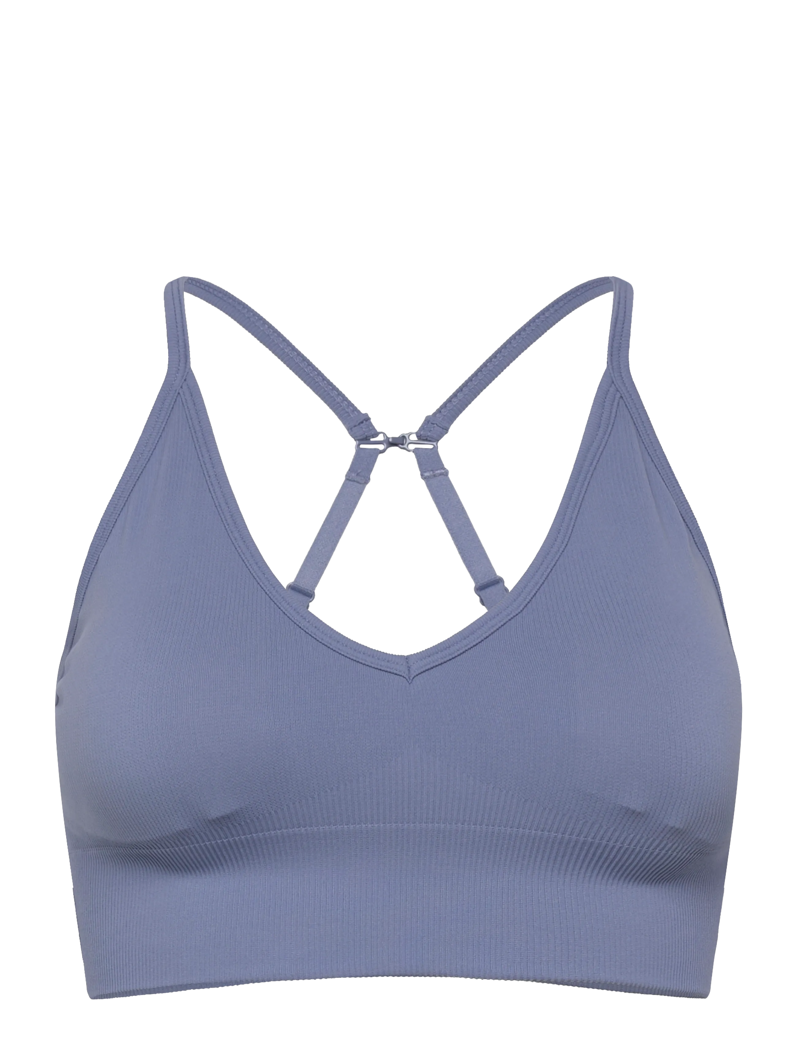 STRONGER Seamless Ribbed Strap Sports Bra - Kampagne - TEMPEST BLUE / blue