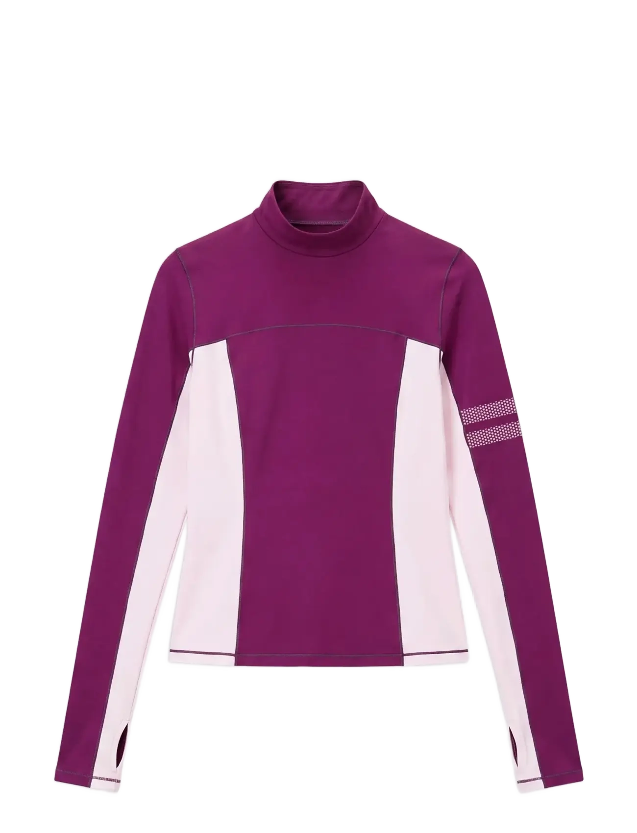 STRONGER Thermal Poloshirt - Tøj - AUBERGINE PURPLE / purple