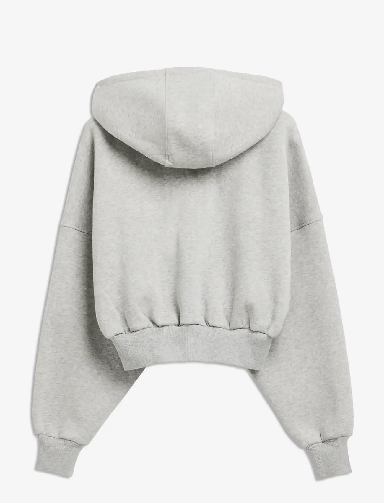 STRONGER - Relaxed Cropped Full Zip  Hoodie - huvtröjor - grey melange - 2
