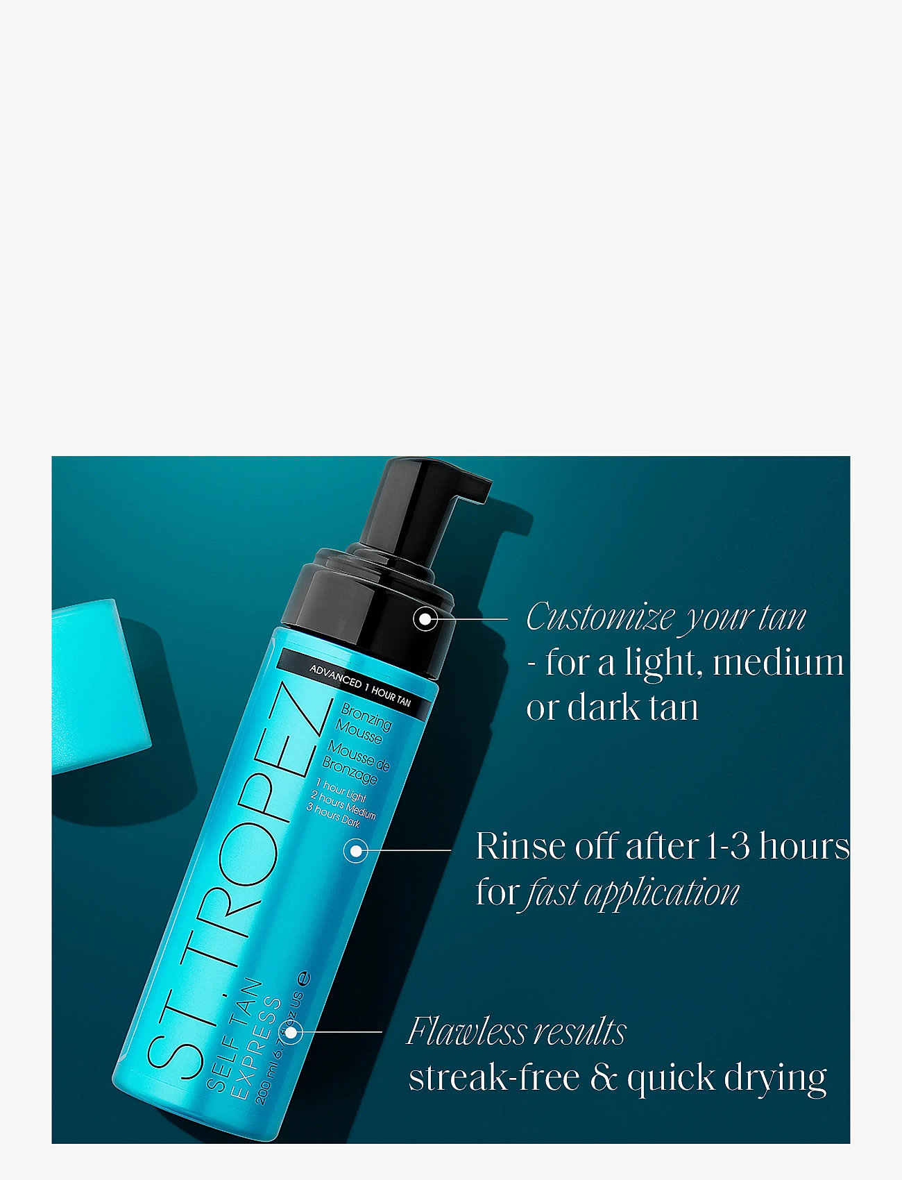 St.Tropez - Self Tan Express Mousse - light, medium/dark tan - 1