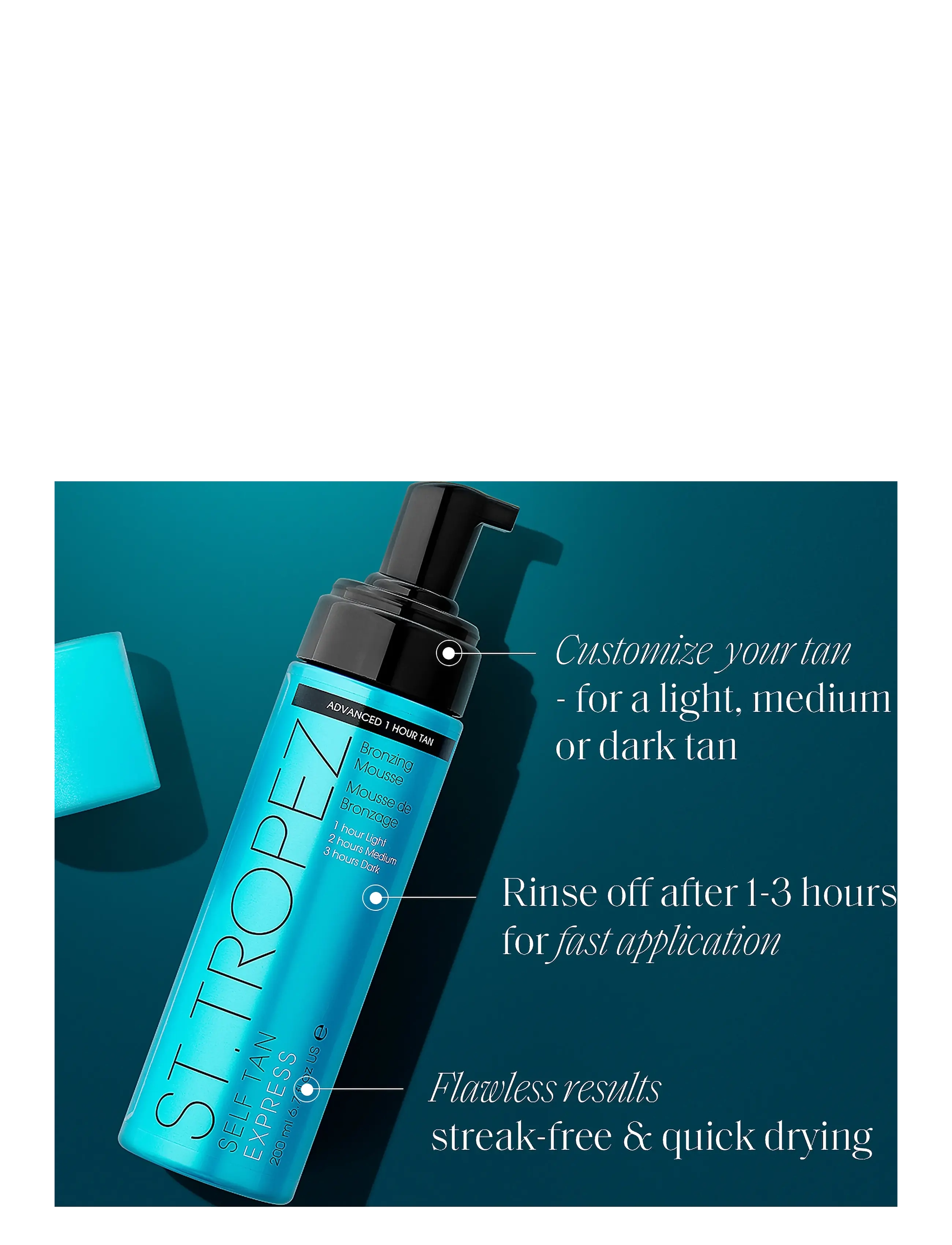 St.Tropez - Self Tan Express Mousse - Įdegio putos - light, medium/dark tan - 1