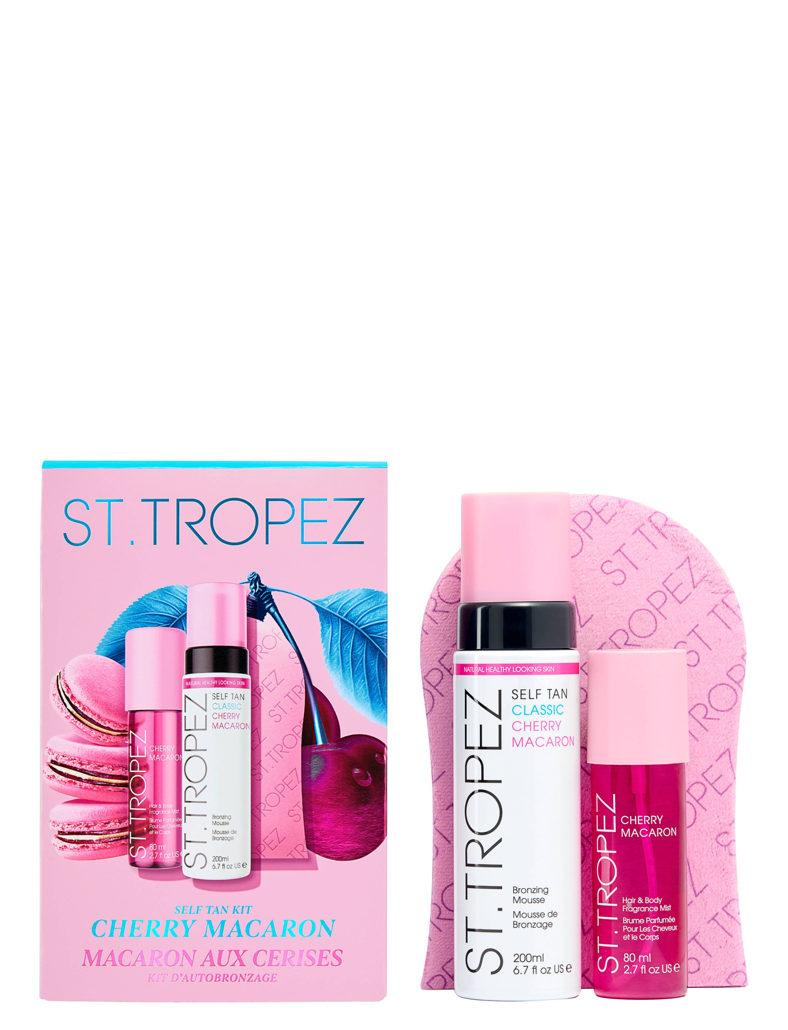 St.Tropez Self Tan Kit Cherry Macaron, Mousse, Nude, Str: 3 PCS