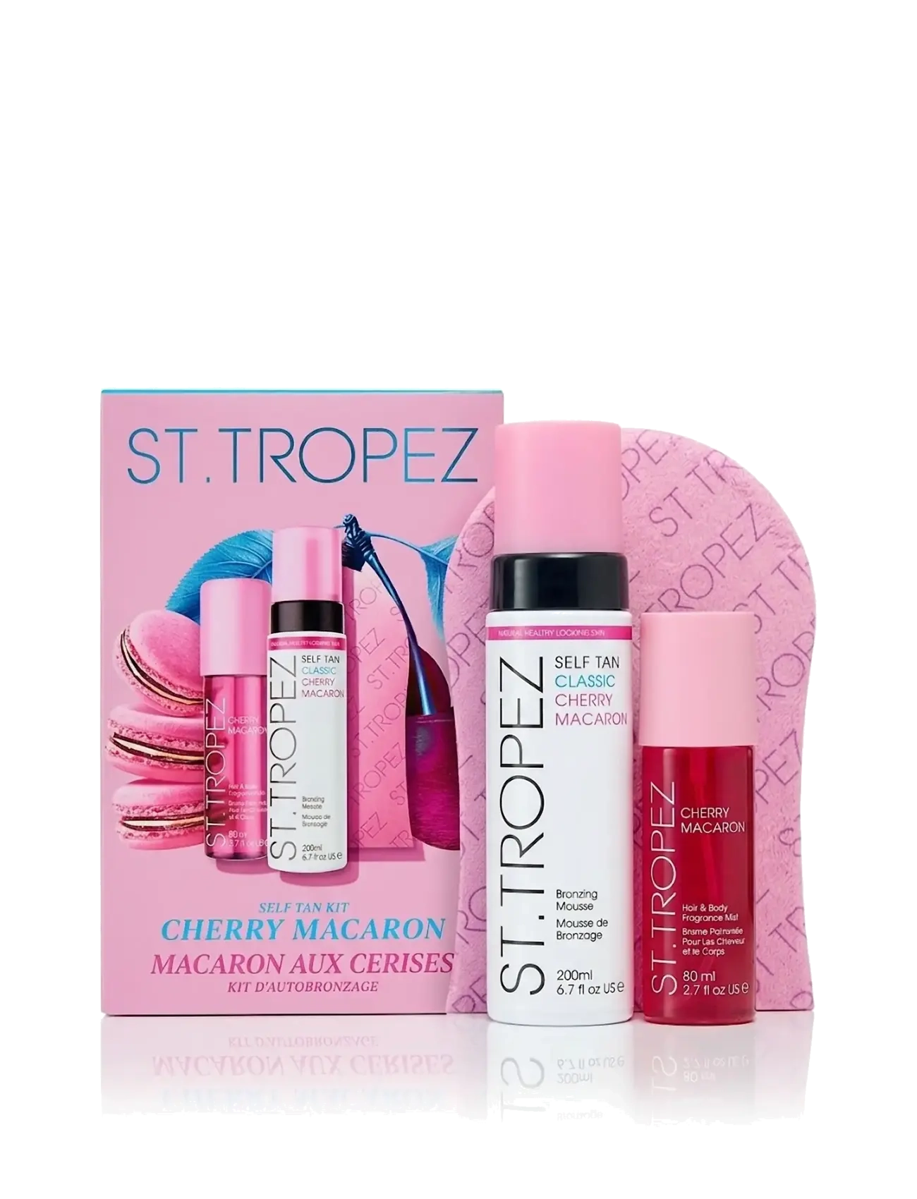St.Tropez Self Tan Kit Cherry Macaron,,,Nude Gr.3 PCS