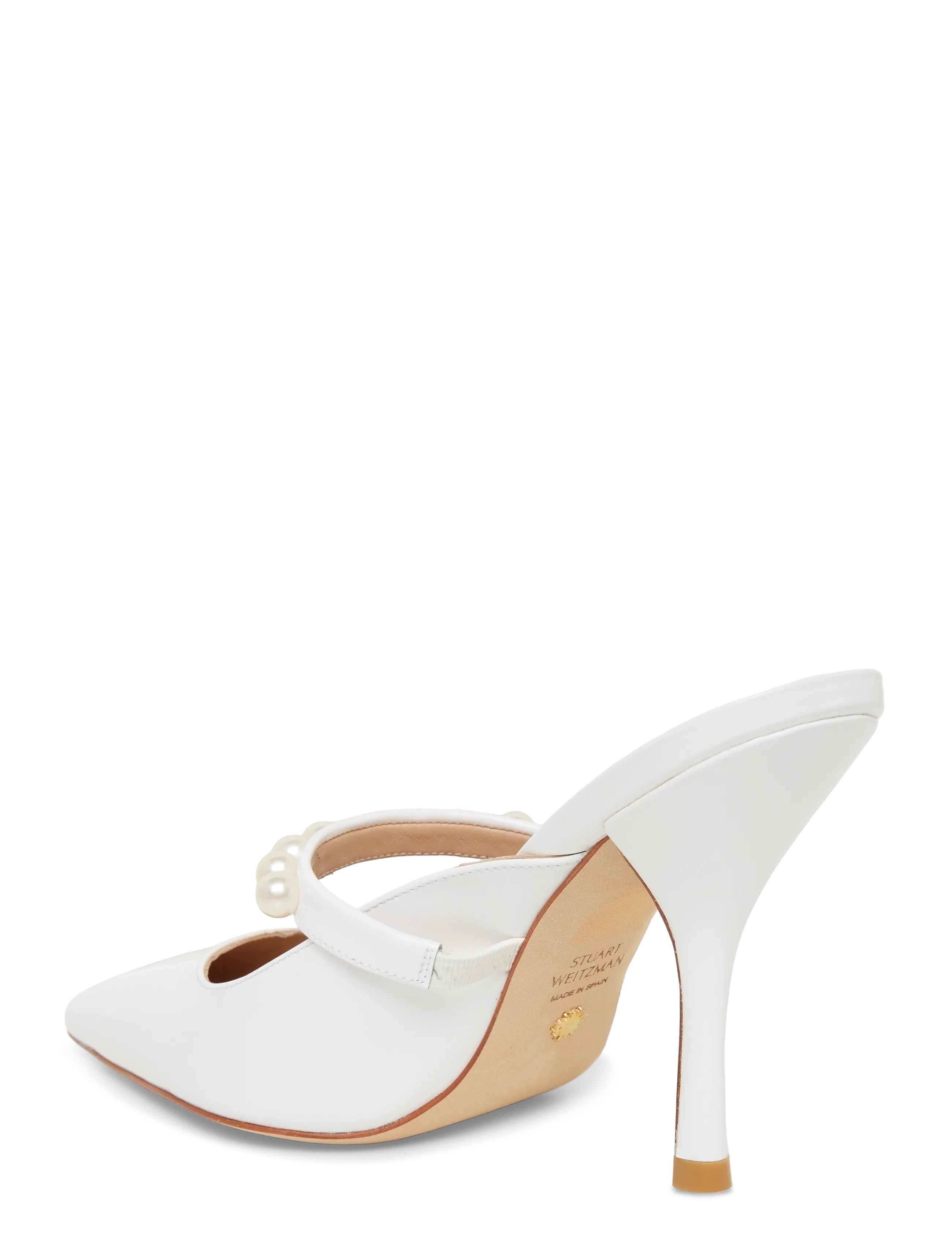 Stuart Weitzman - GOLDIE 100 MULE - white - 1