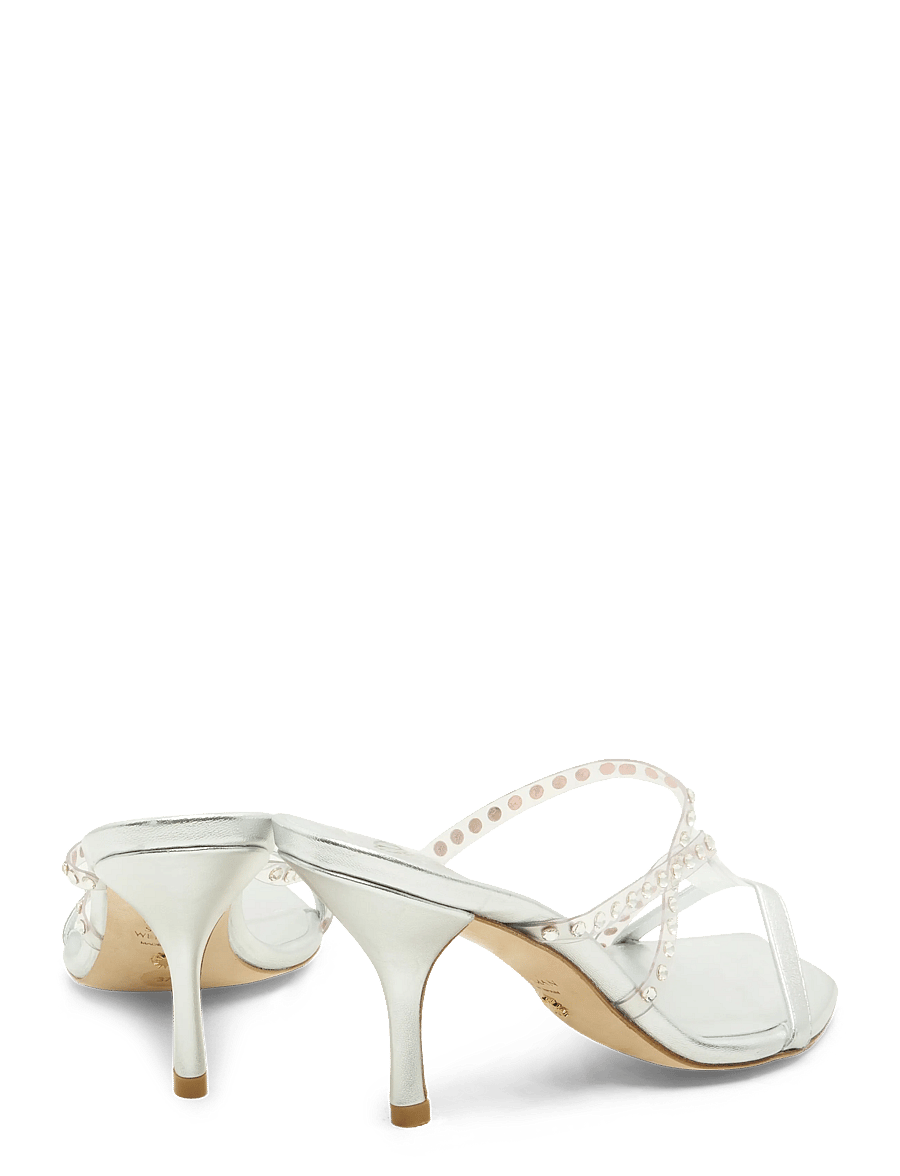 Stuart Weitzman - CRYSTAL 85 MULES - konfirmation - white - 4