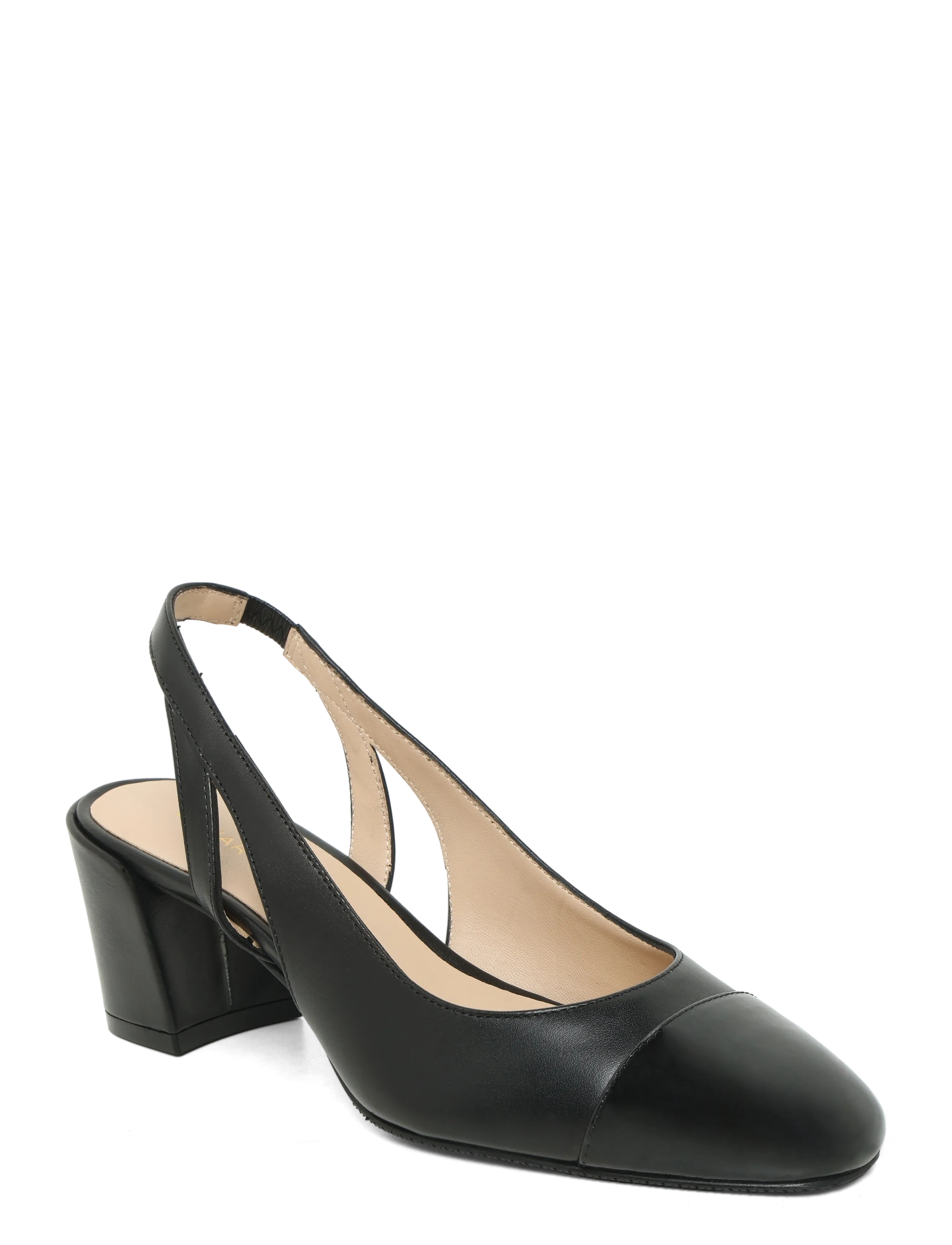 Stuart Weitzman Sleek 50 Slingback Pump, 39, Black, Hæle > Pumps, Dame