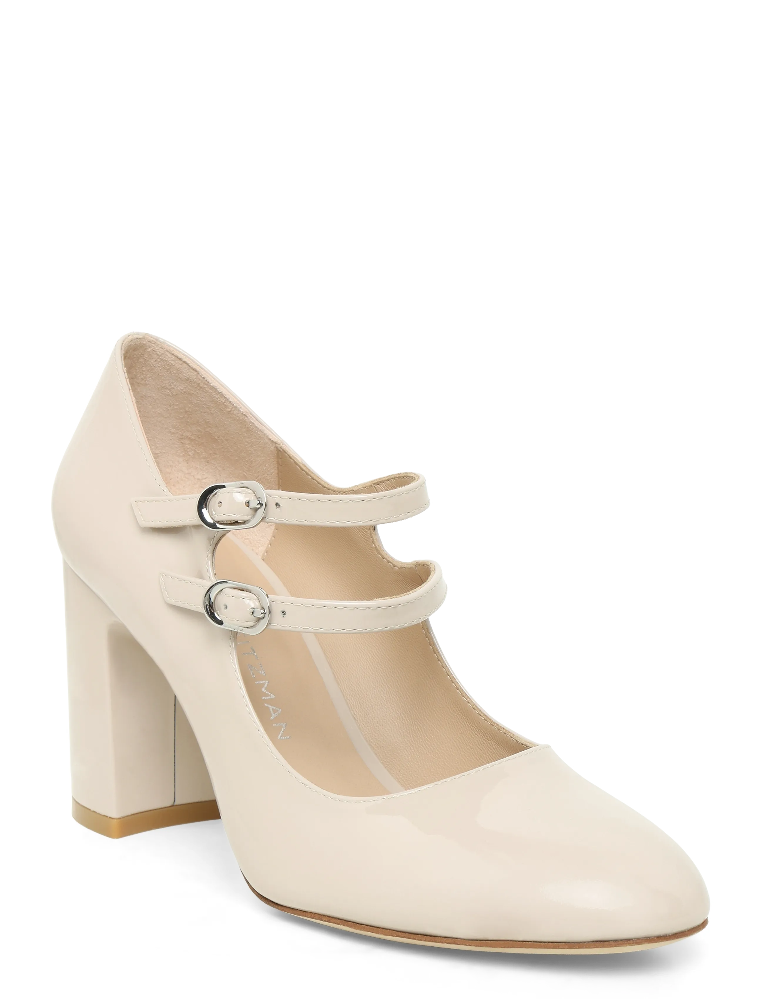 Stuart Weitzman Posh 85 Mary Jane, 37.5, Schuhe, Creme - Jane Shoe, Frauen