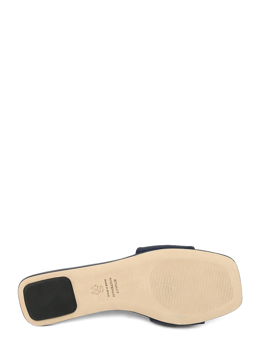 Stuart Weitzman - POPPY FLAT SLIDE - platta sandaler - black - 4