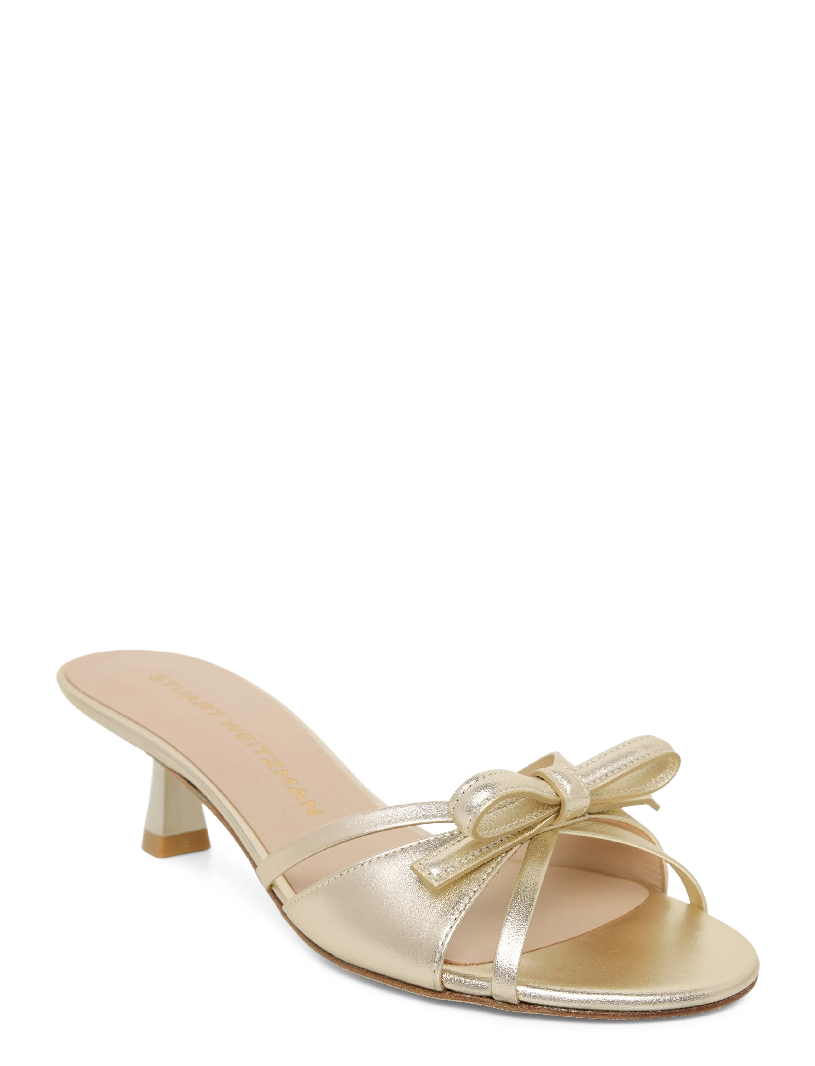 Stuart Weitzman Felicity 50 Sandals, 37, Gold, Hæle > Sandaler Med Hæl, Dame