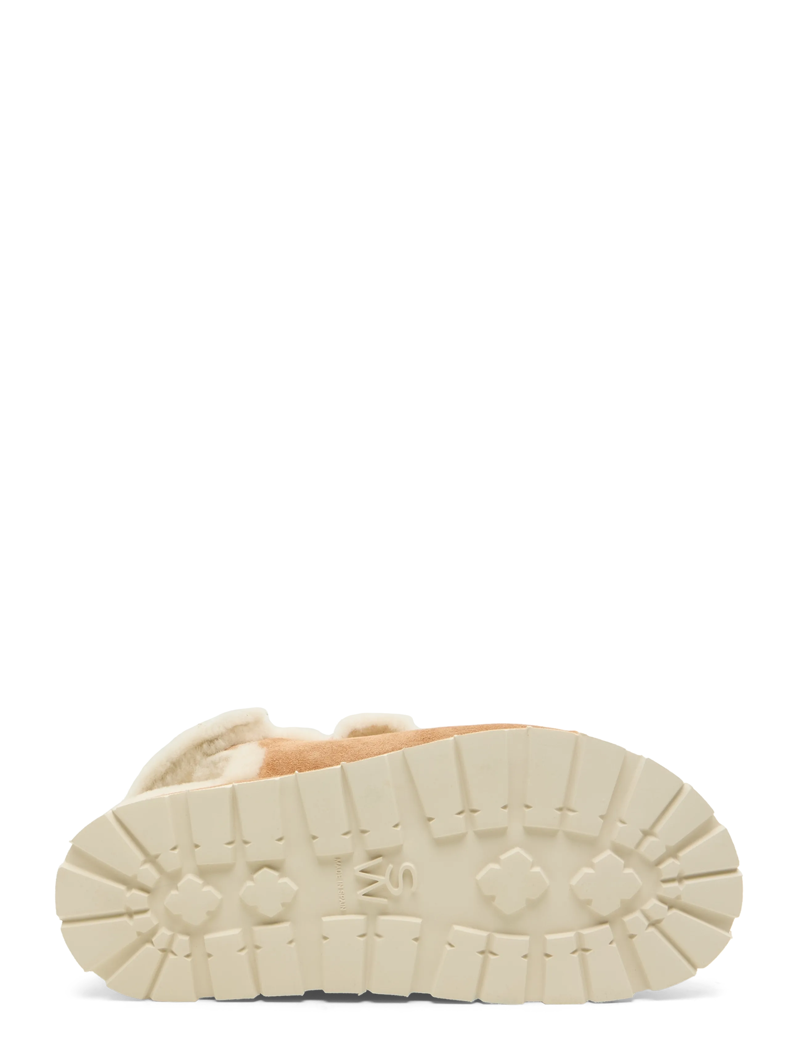 Stuart Weitzman - Wynter Suede Shearling Sport Sandal - brown - 4
