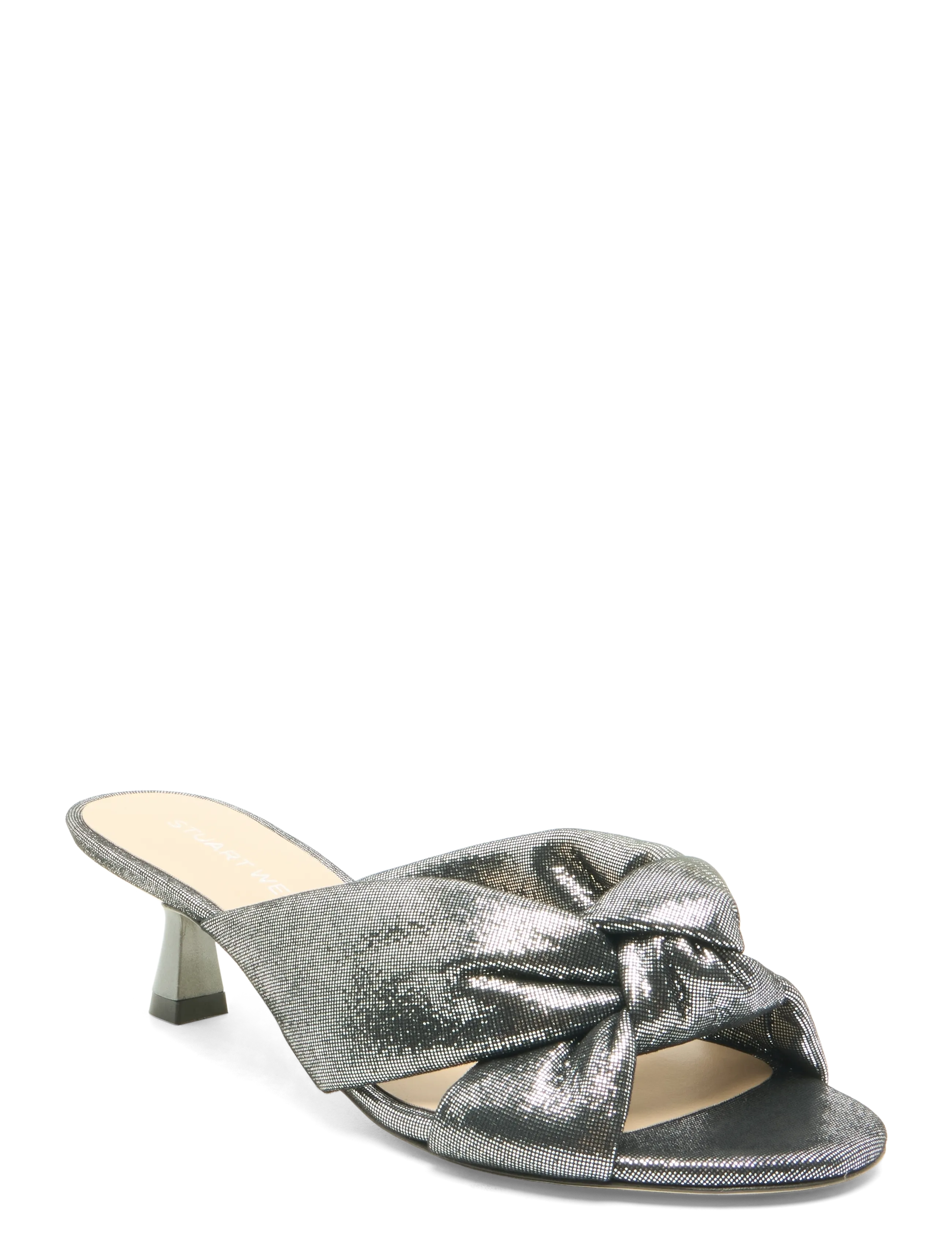 Stuart Weitzman Soplaya 50 Mules, 37, Silver, Mules & Slip-Ins > Mules Med Hæl, Dame