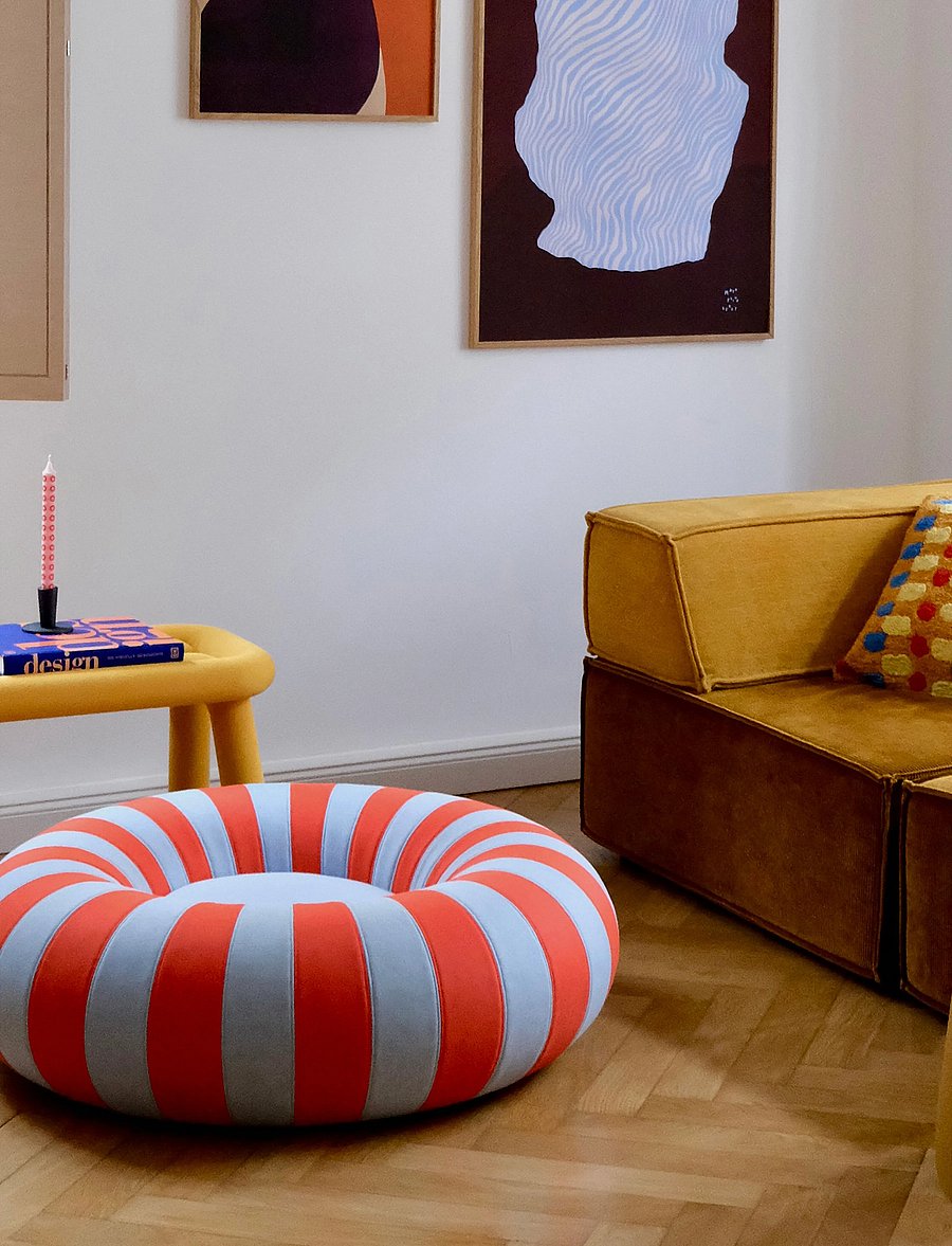Studio About - FLOAT - poufs - blue/red - 5