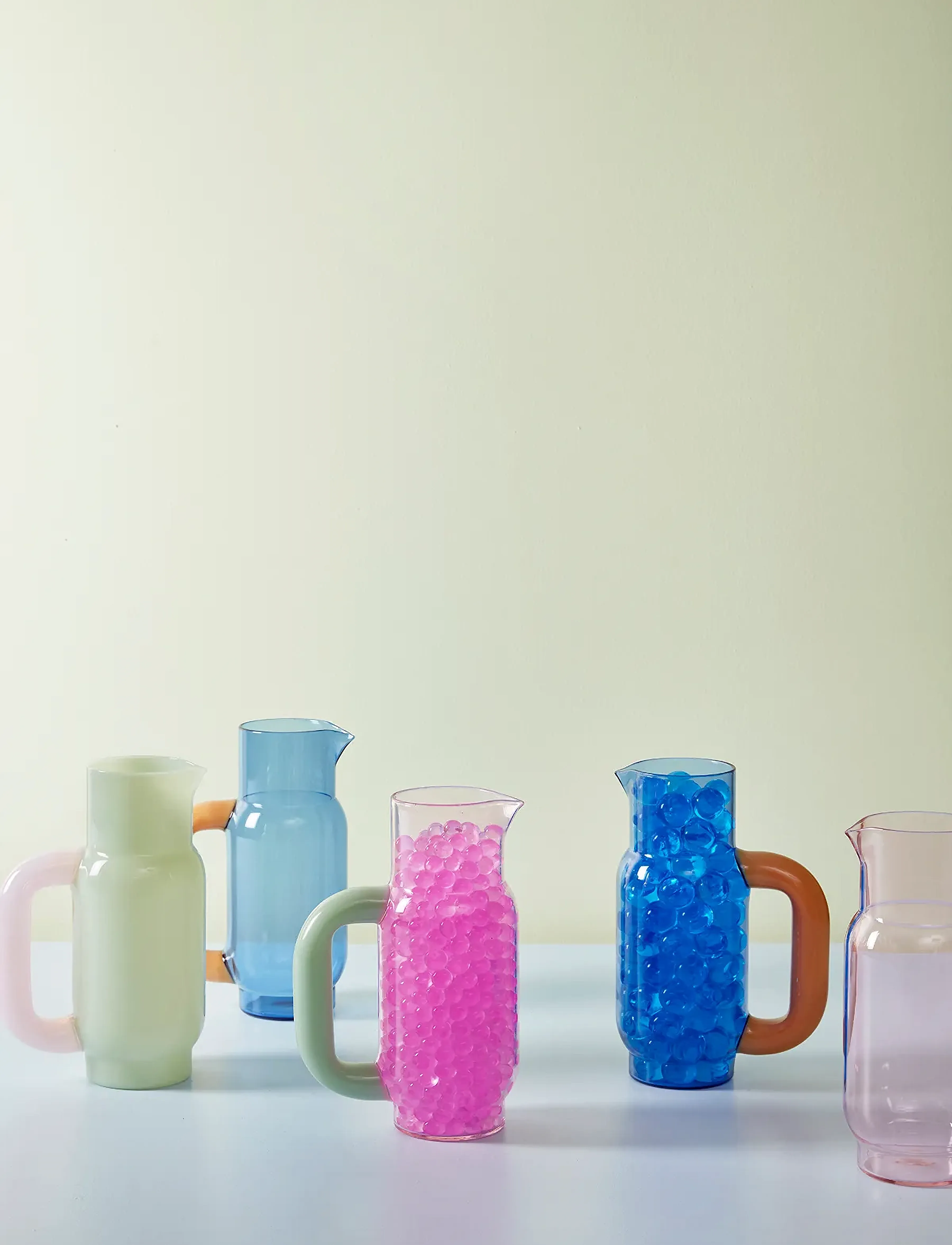 Studio About - PITCHER - vannkarafler - blue/milky amber - 5
