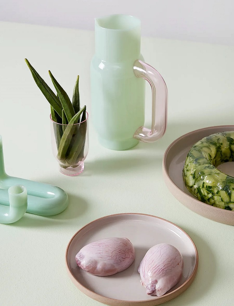 Studio About - PITCHER - veekannud - rose/milky jade - 3
