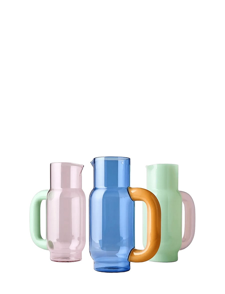 Studio About - PITCHER - veekannud - rose/milky jade - 2