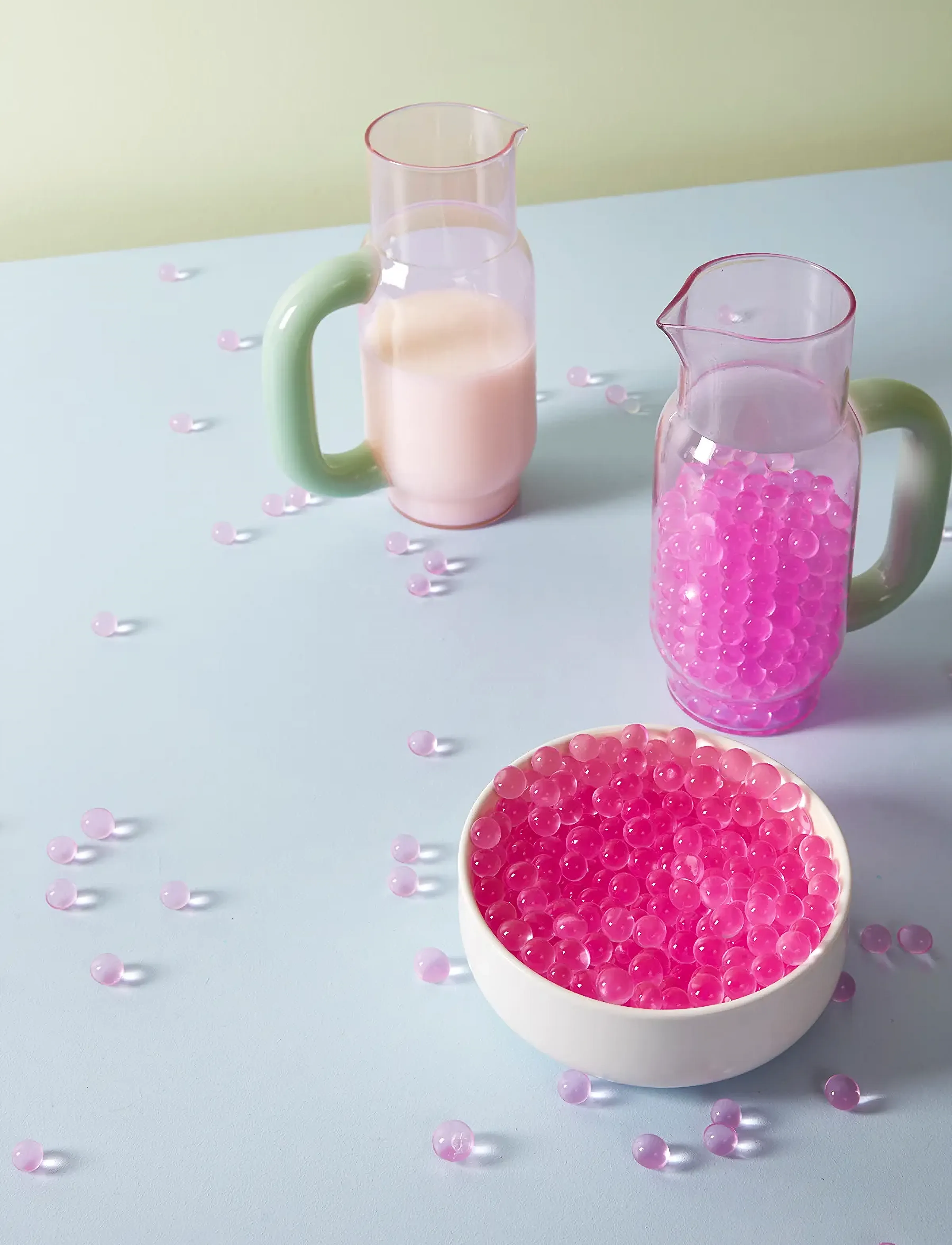 Studio About - PITCHER - vandkarafler & vandkander - milky jade/ milky rose - 5