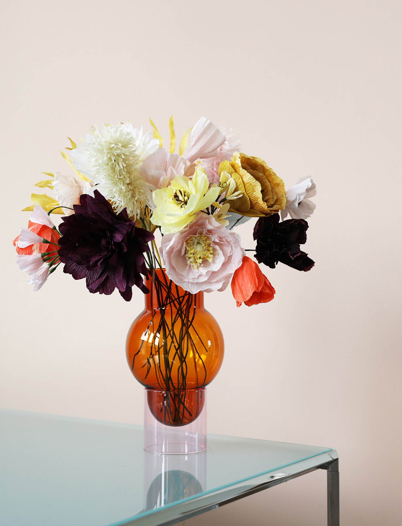 Studio About Paper Flower, L:42 cm, Decoration, Rosa - Flowers, Homeware
